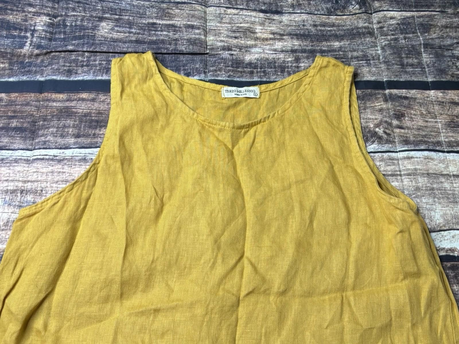 Other Terzo Millennio Top Womens Large Linen Made in Italy Crochet Size L / US 10 / IT 46 - 4 Thumbnail