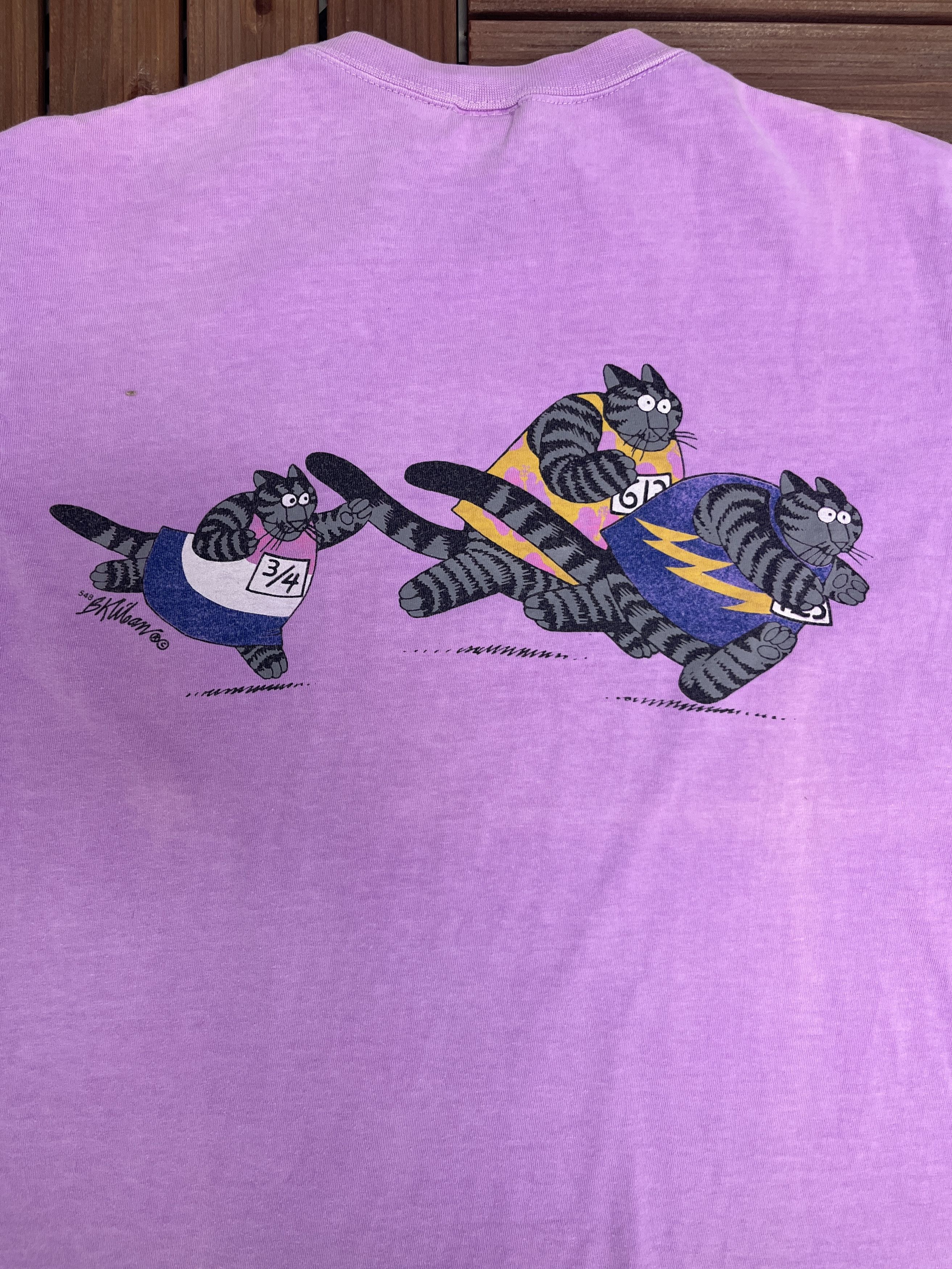 Vintage Hawaii Cat Race Vintage Purple T-Shirt Tee Size US L / EU 52-54 / 3 - 5 Thumbnail