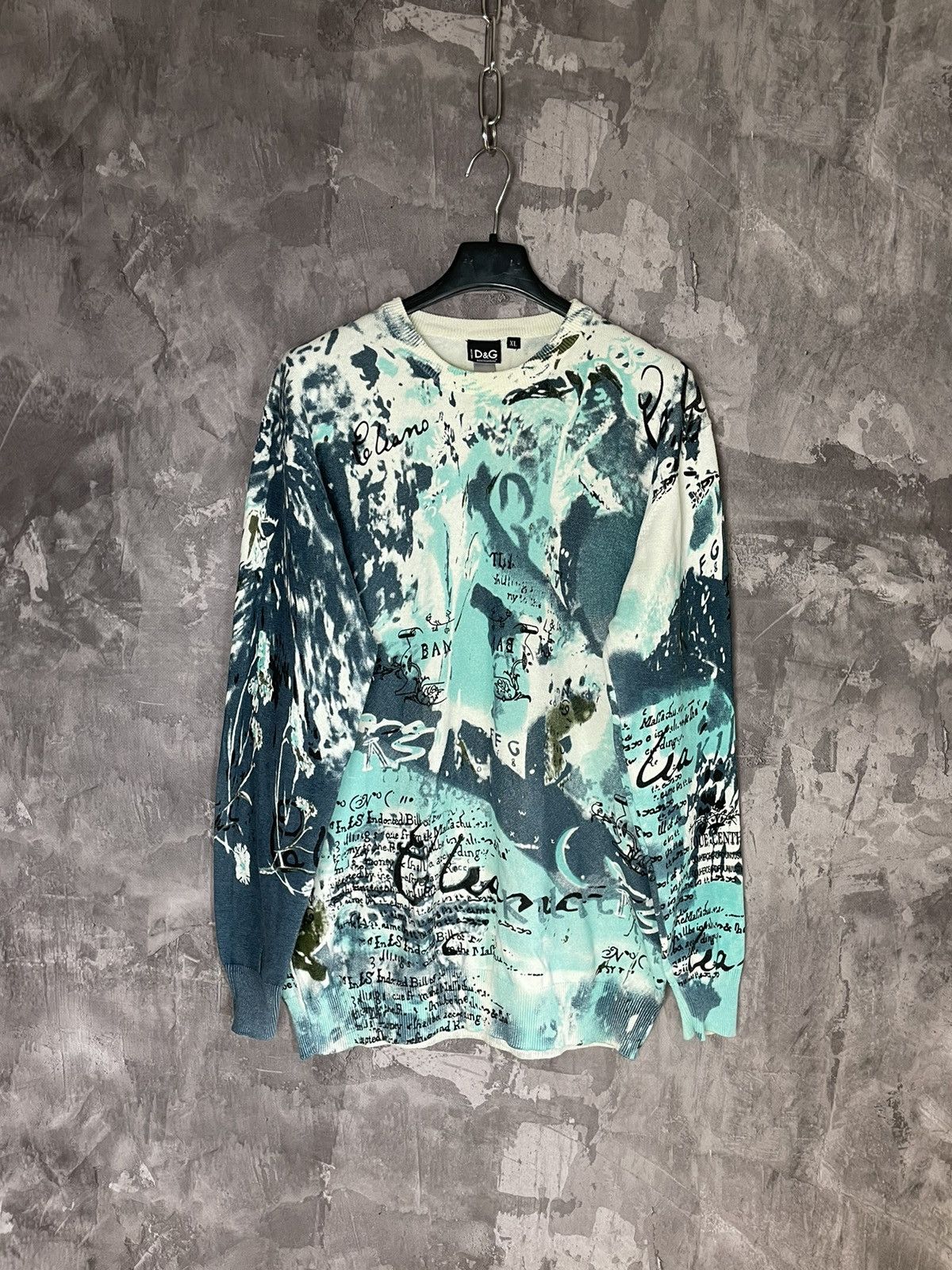 Dolce & Gabbana × Vintage D&G Dolce&Gabbana Y2K Sweater - Multicolour Glamour size XL Size XL / US 12-14 / IT 48-50 - 1 Thumbnail