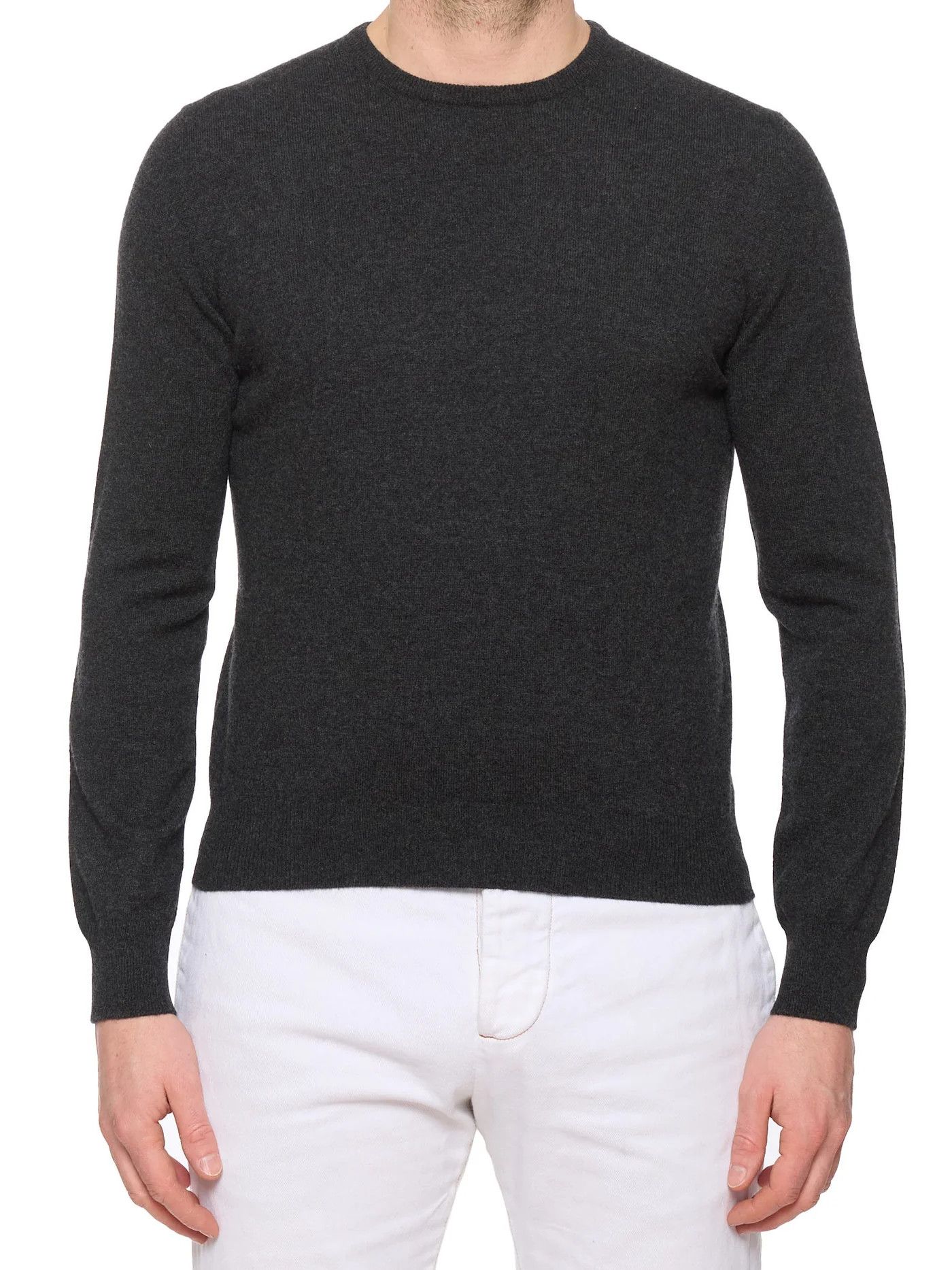 Gran Sasso GRAN SASSO for VANNUCCI Gray Cashmere Knit Crewneck Sweater Size US XS / EU 42 / 0 - 1 Thumbnail