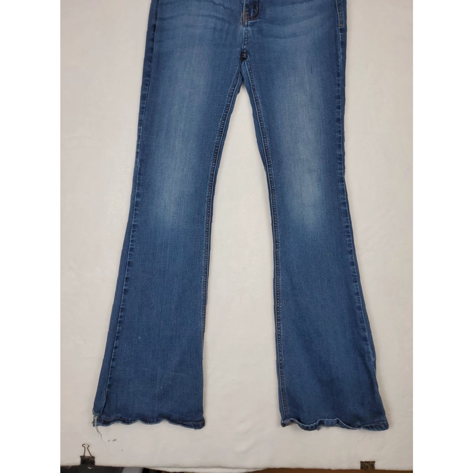 Vintage VINTAGE KanCan Bootcut Jeans Dark Wash High Rise Womens Sz 28 5-Pocket Distressed Stretch Blue Jeans 90s Bohemian City Womens Size 28" / US 6 / IT 42 - 4 Thumbnail