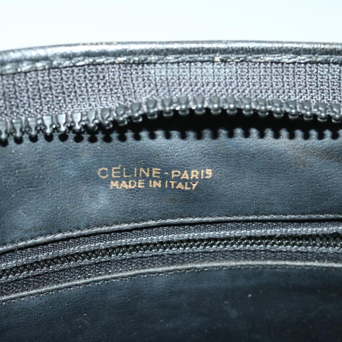 Celine CELINE C Macadam Canvas Clutch Bag Black Size ONE SIZE - 13 Thumbnail