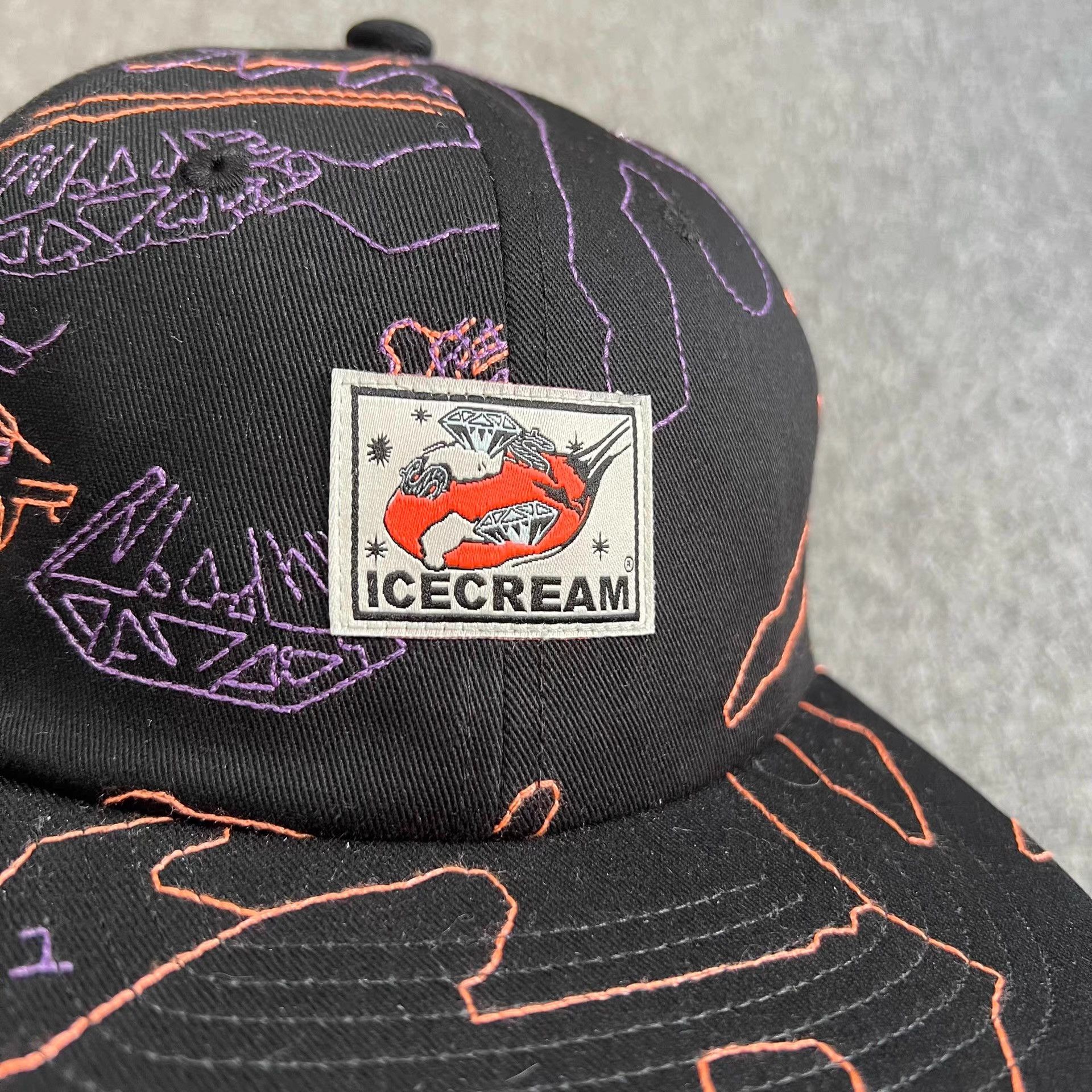 Billionaire Boys Club BBC ICECREAMSingle-LineEmbroideredBaseball Visor Sun Hat Q7 Size ONE SIZE - 2 Thumbnail