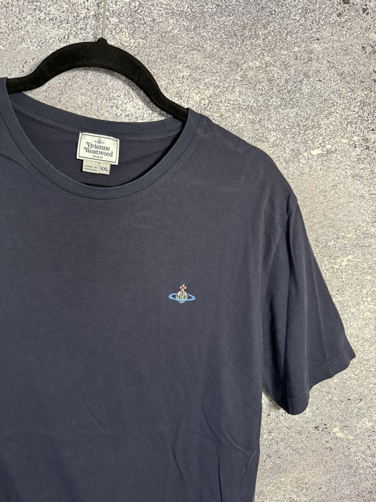 Vintage × Vivienne Westwood Vintage Vivienne Westwood Basic Logo Blue Tee Oldmoney Size US XXL / EU 58 / 5 - 8 Thumbnail