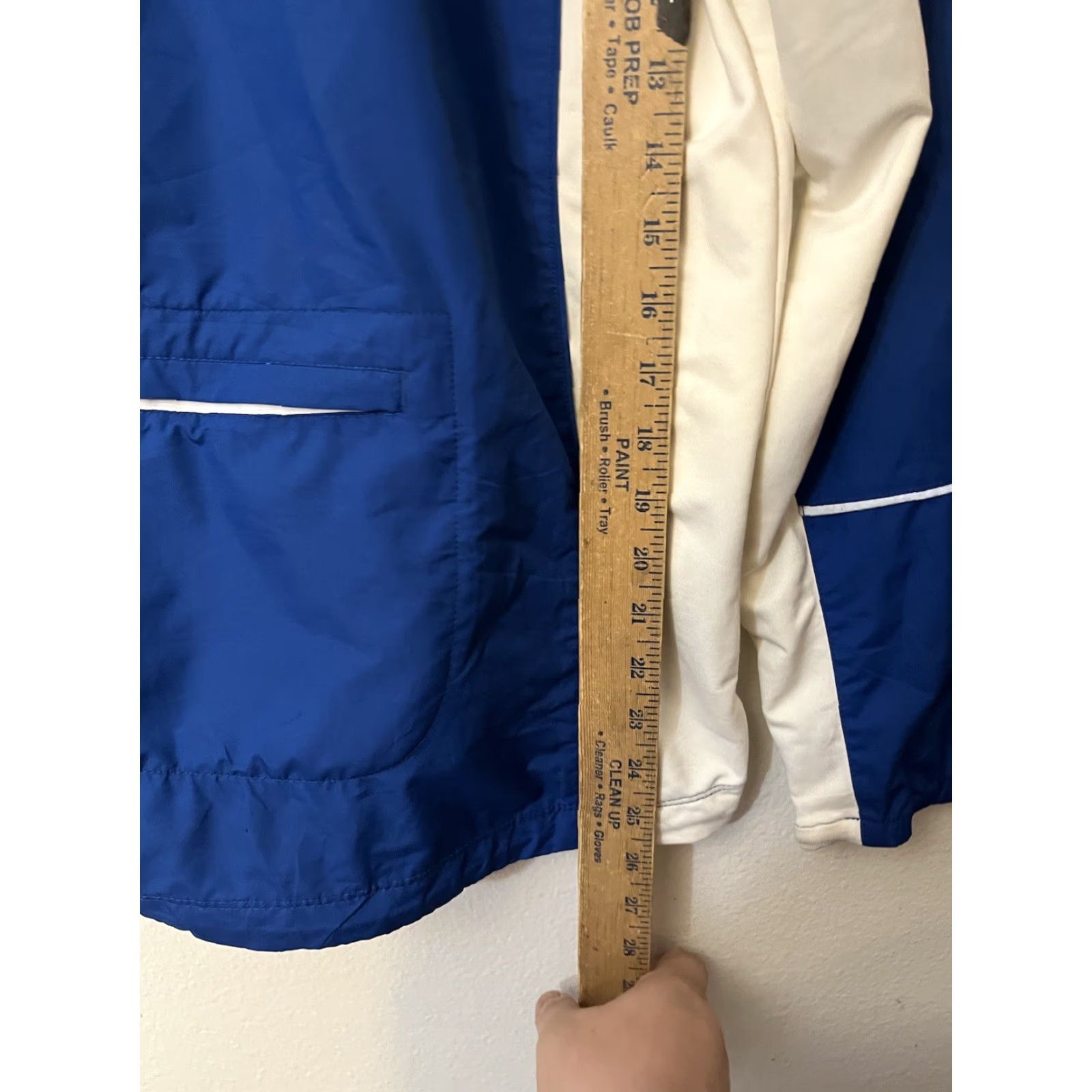 Nike VINTAGE Nike Windbreaker Jacket Women M Blue 2000s Y2K Nike Womens Windbreaker Medium Blue 8-10 Size M / US 6-8 / IT 42-44 - 4 Thumbnail