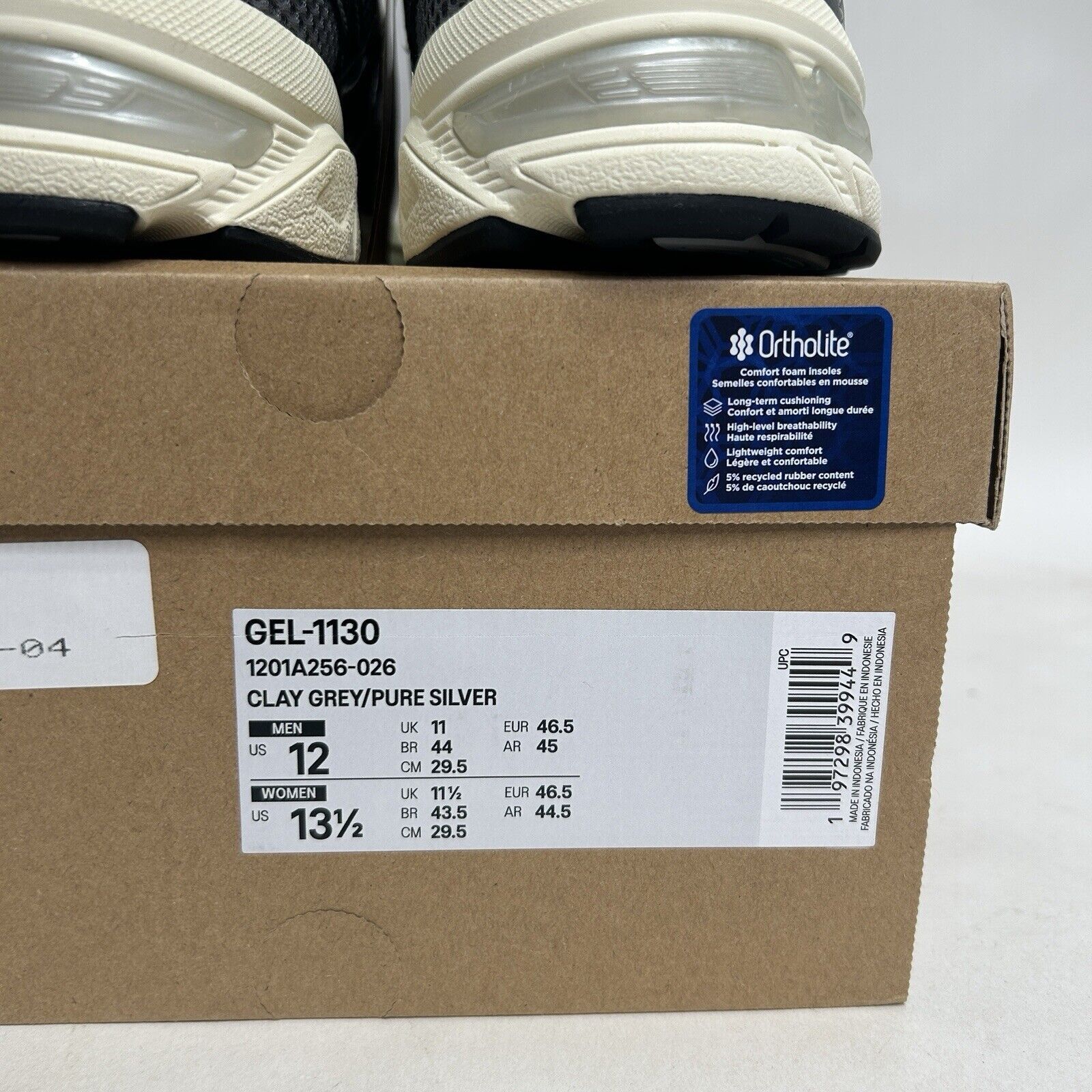 Asics ASICS Shoes Gel-1130 “Clay Grey Pure Silver” 2024 Size US 12 / EU 45 - 6 Thumbnail