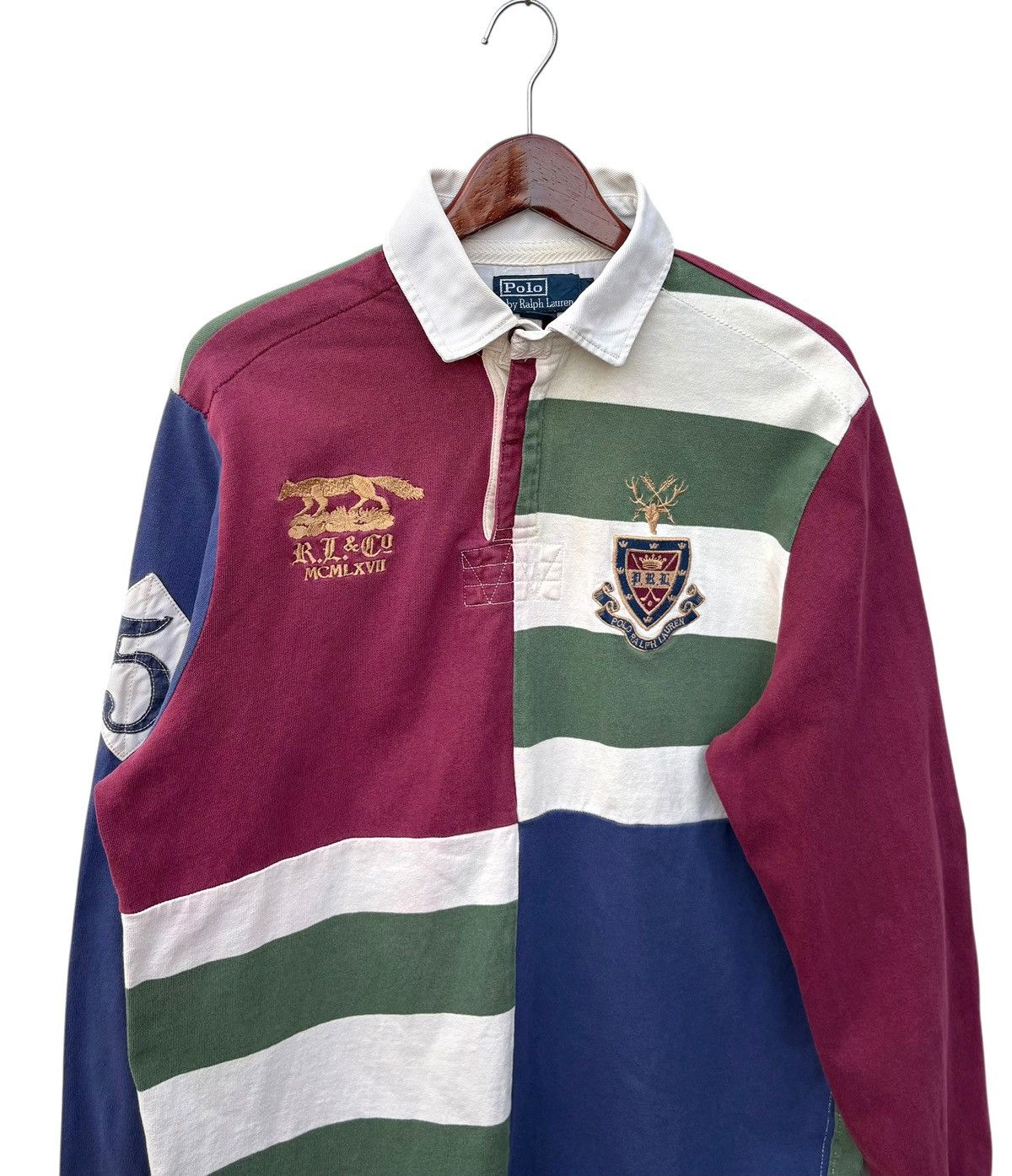 Polo Ralph Lauren Vintage Polo Ralph Lauren Multicolour RL & Co Rugby Shirt Size US M / EU 48-50 / 2 - 7 Thumbnail