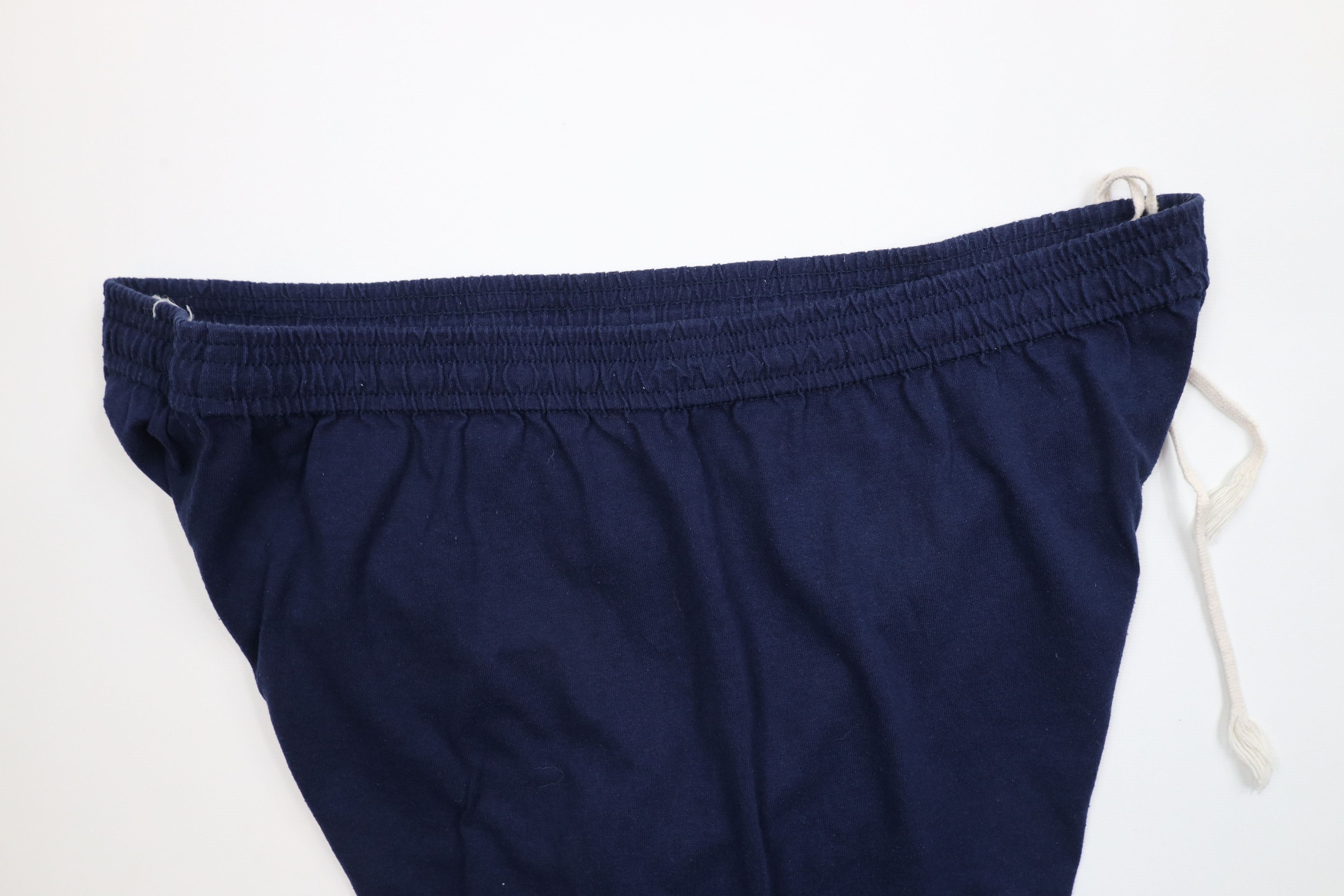 Russell Athletic × Vintage Vintage 90s Russell Athletic Above Knee Shorts Navy Blue USA Size US 36 / EU 52 - 7 Thumbnail