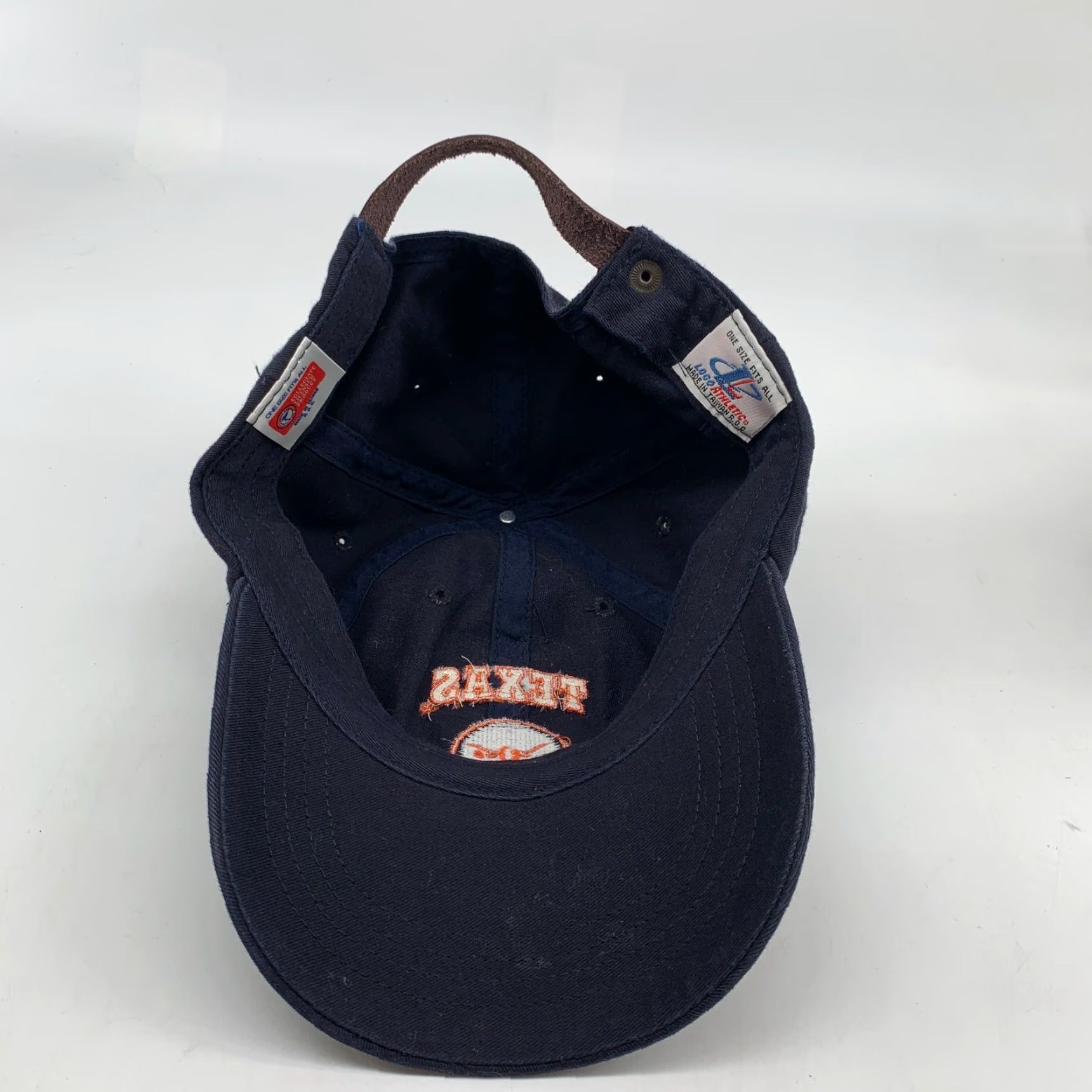 Logo Athletic Logo Athletic Baseball Cap Mens Navy One Size Fits All Adjustable Texas Cap Sports Hat Size ONE SIZE - 4 Thumbnail
