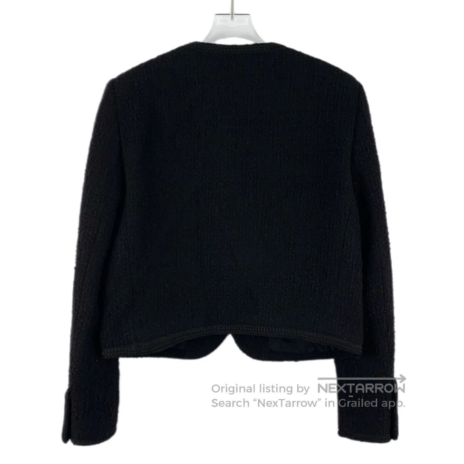 Celine CELINE Black Wool Crew Neck Single Breasted Long Sleeve Wo Size M / US 6-8 / IT 42-44 - 2 Thumbnail