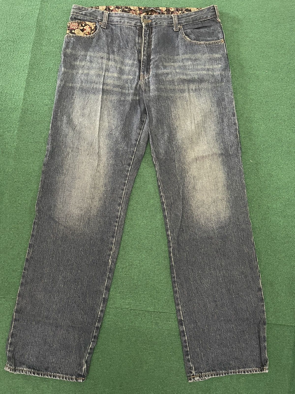 Japanese Brand Rare Japanese Jeans With Embroidery Fish Motifs Size US 38 / EU 54 - 3 Thumbnail