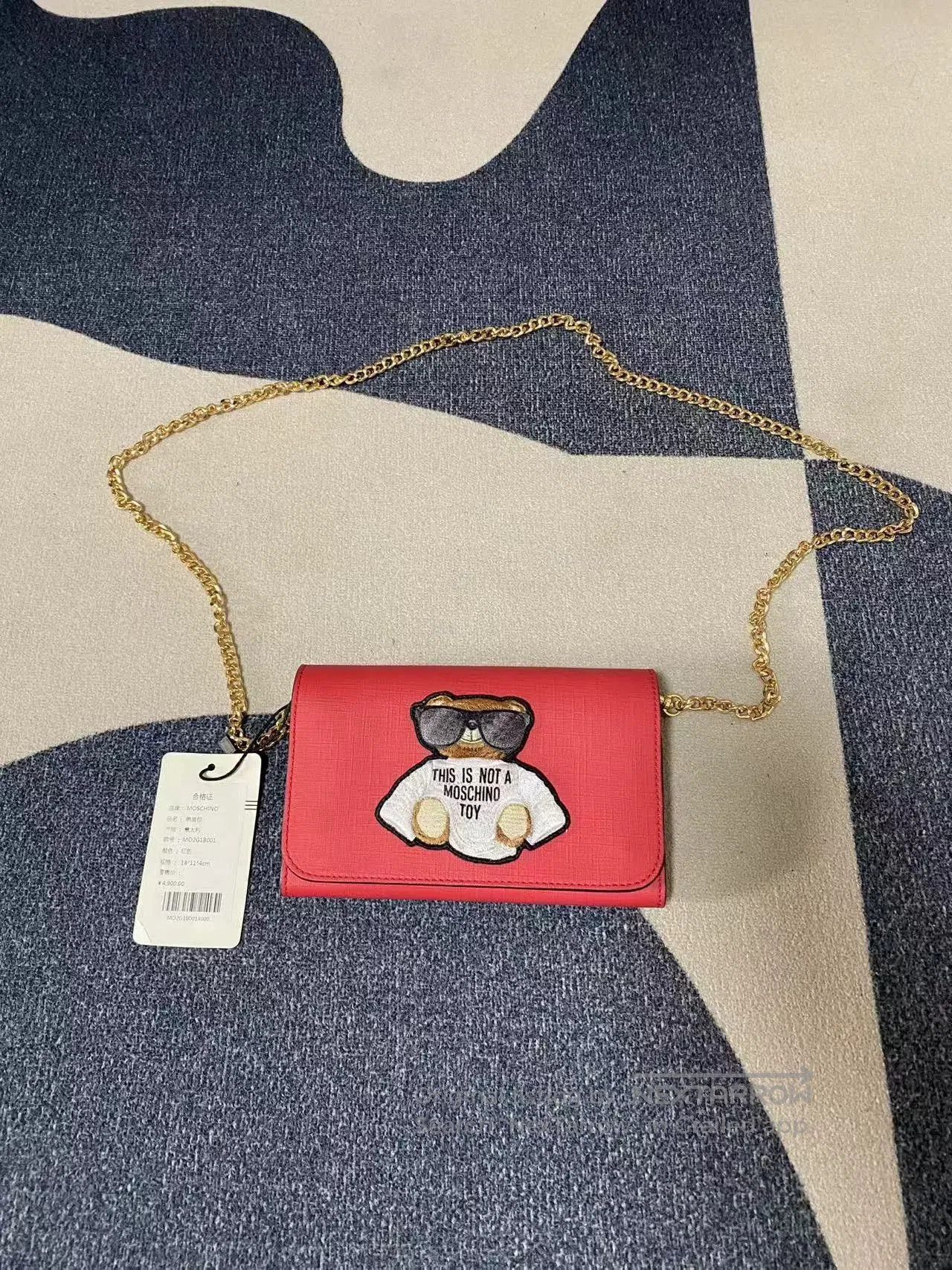 Moschino Moschino Bear Print Chain Crossbody Bag. Size ONE SIZE - 1 Thumbnail