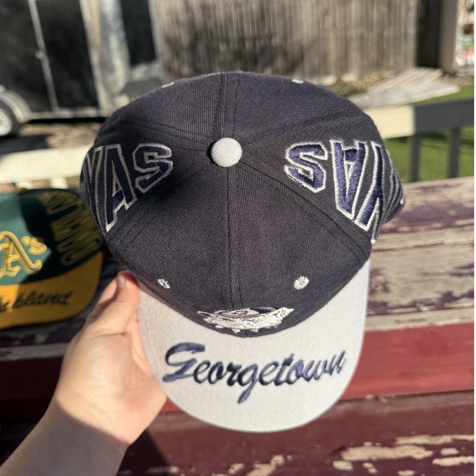 Designer 90s Georgetown University Hat Size ONE SIZE - 4 Thumbnail