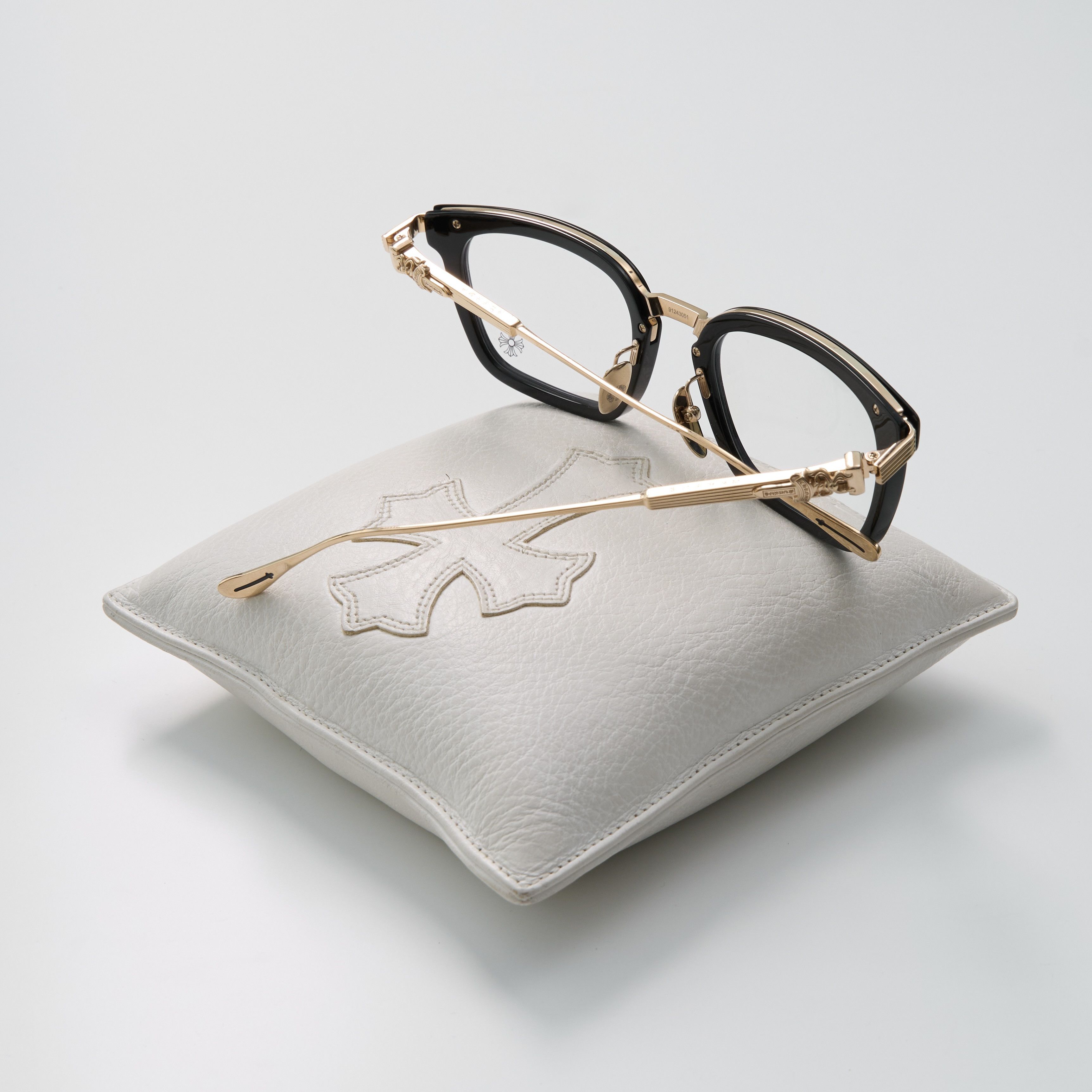 Chrome Hearts CHROME HEARTS OVERPOKED BLACK-PLASTIC/ GOLD PLATED GLASSES Size ONE SIZE - 8 Thumbnail