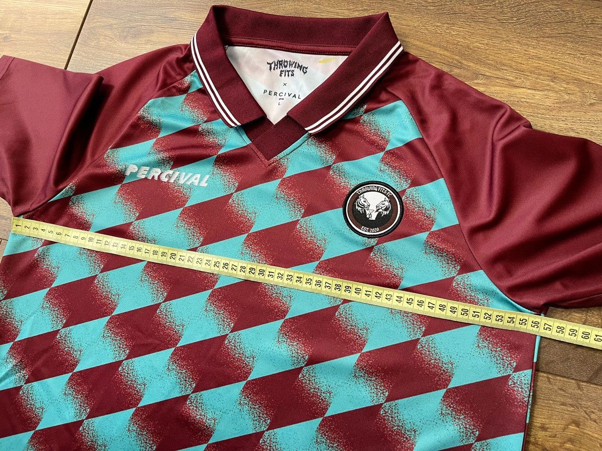 Throwing Fits Percival x Throwing Fits Football Shirt Jersey Burgundy Teal Size US L / EU 52-54 / 3 - 9 Thumbnail