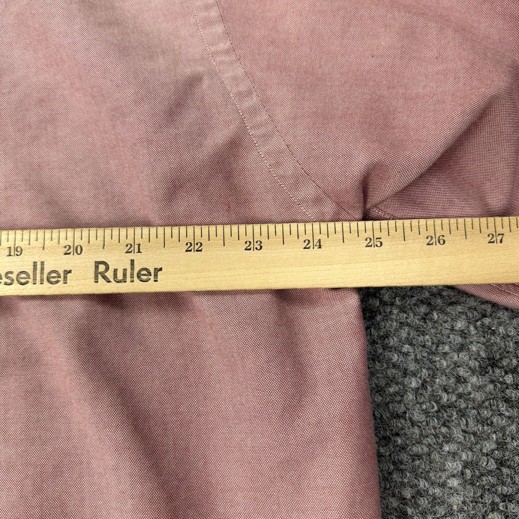 Vintage VINTAGE LL Bean Shirt Mens 16.5 33 Pink Button Front Oxford Long Sleeve Monogram Size US L / EU 52-54 / 3 - 7 Thumbnail