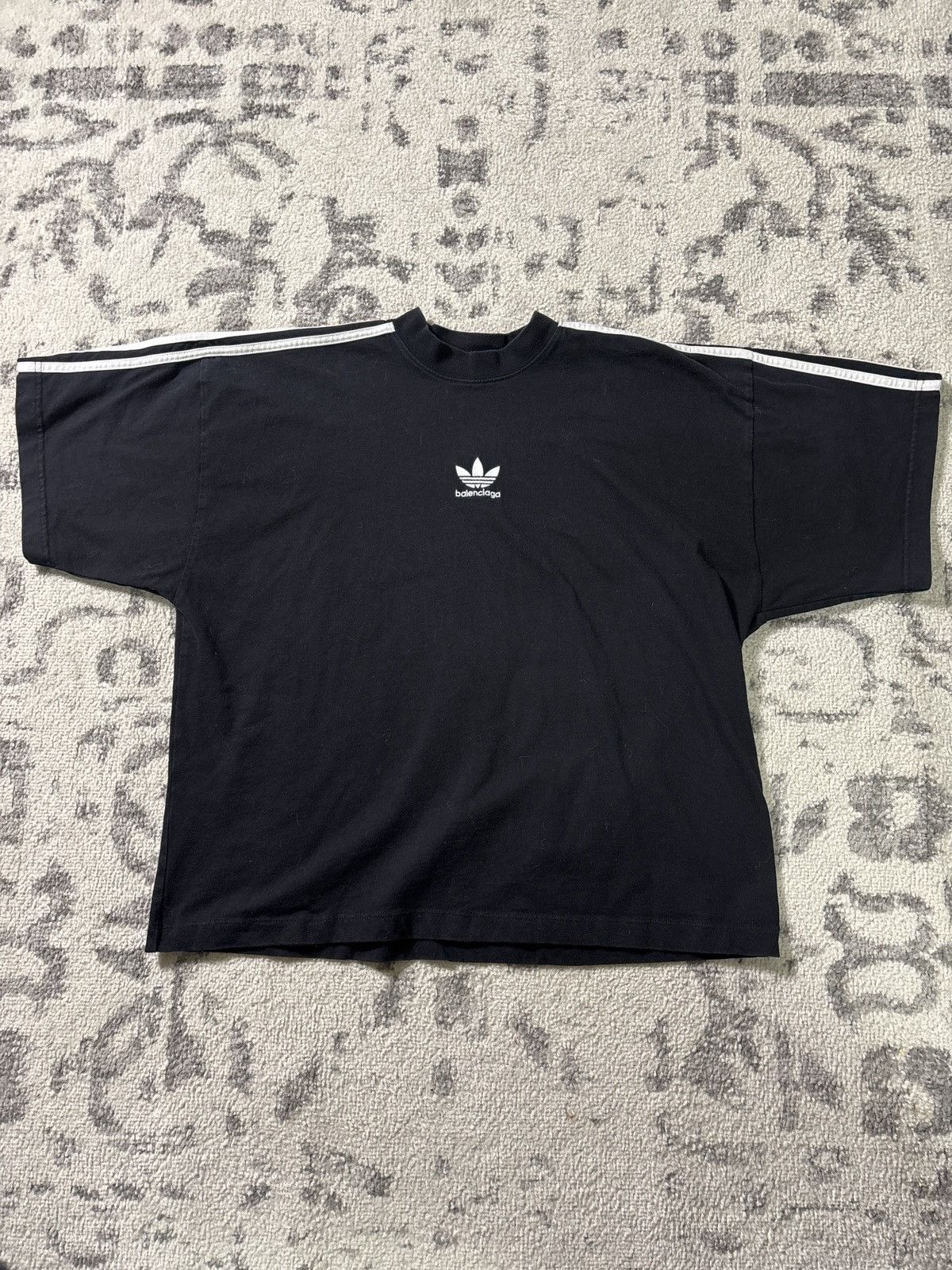 Adidas × Balenciaga SS23 Balenciaga Adidas Black Red Panelled T