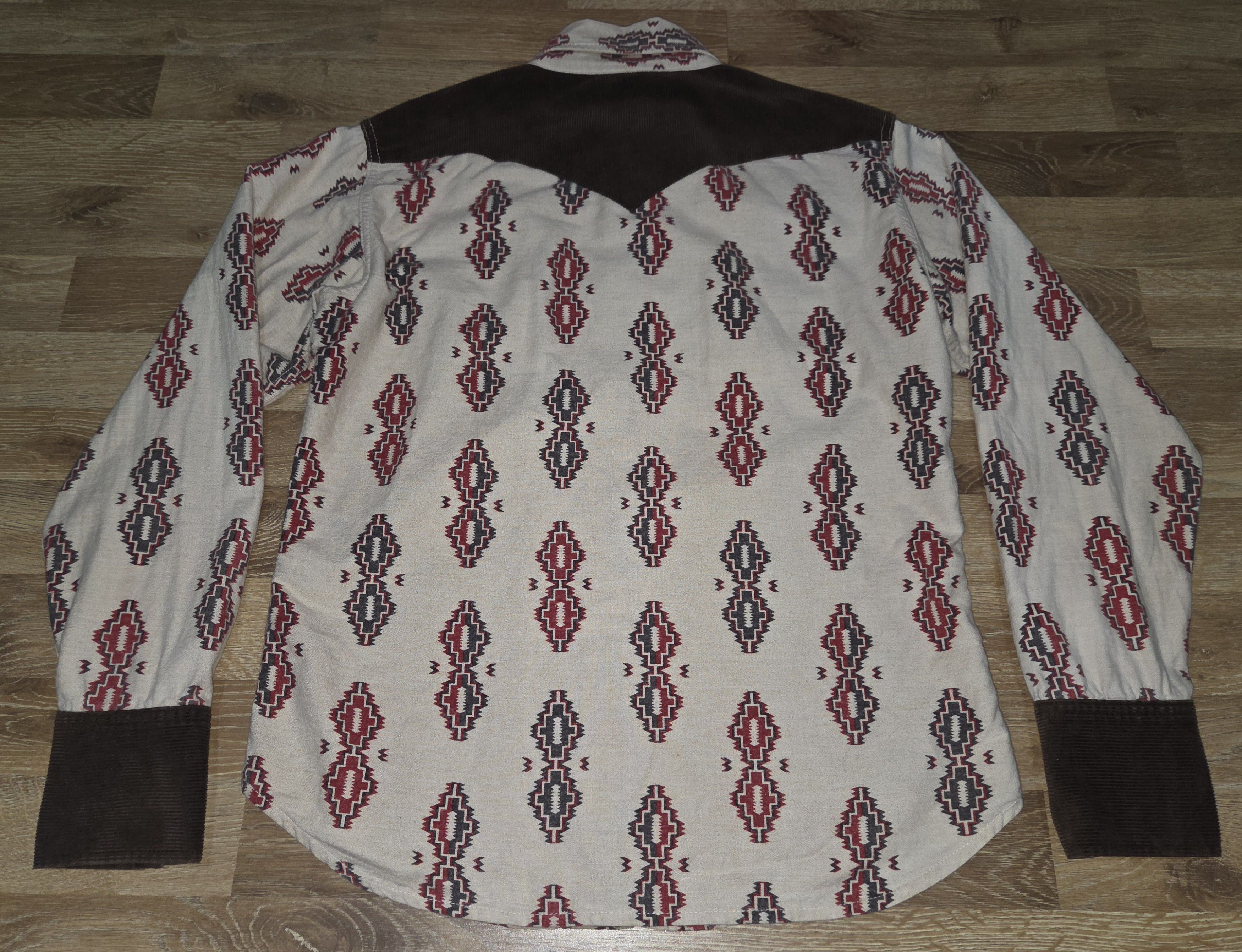 Japanese Brand Vintage UES Work Wear Sanforized Union Made Western Shirt Size US S / EU 44-46 / 1 - 2 Thumbnail