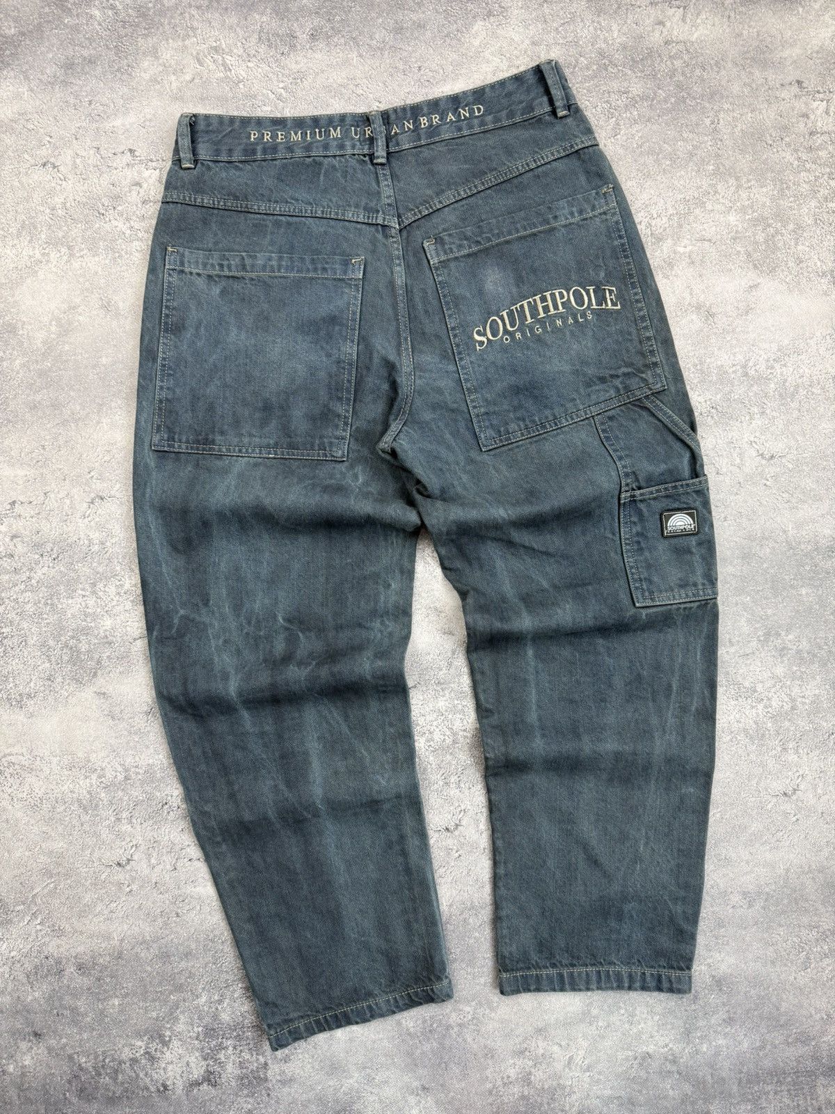 Southpole Vintage Y2K SouthPole Baggy Jeans Denim Pants Faded Skater Size US 32 / EU 48 - 5 Thumbnail