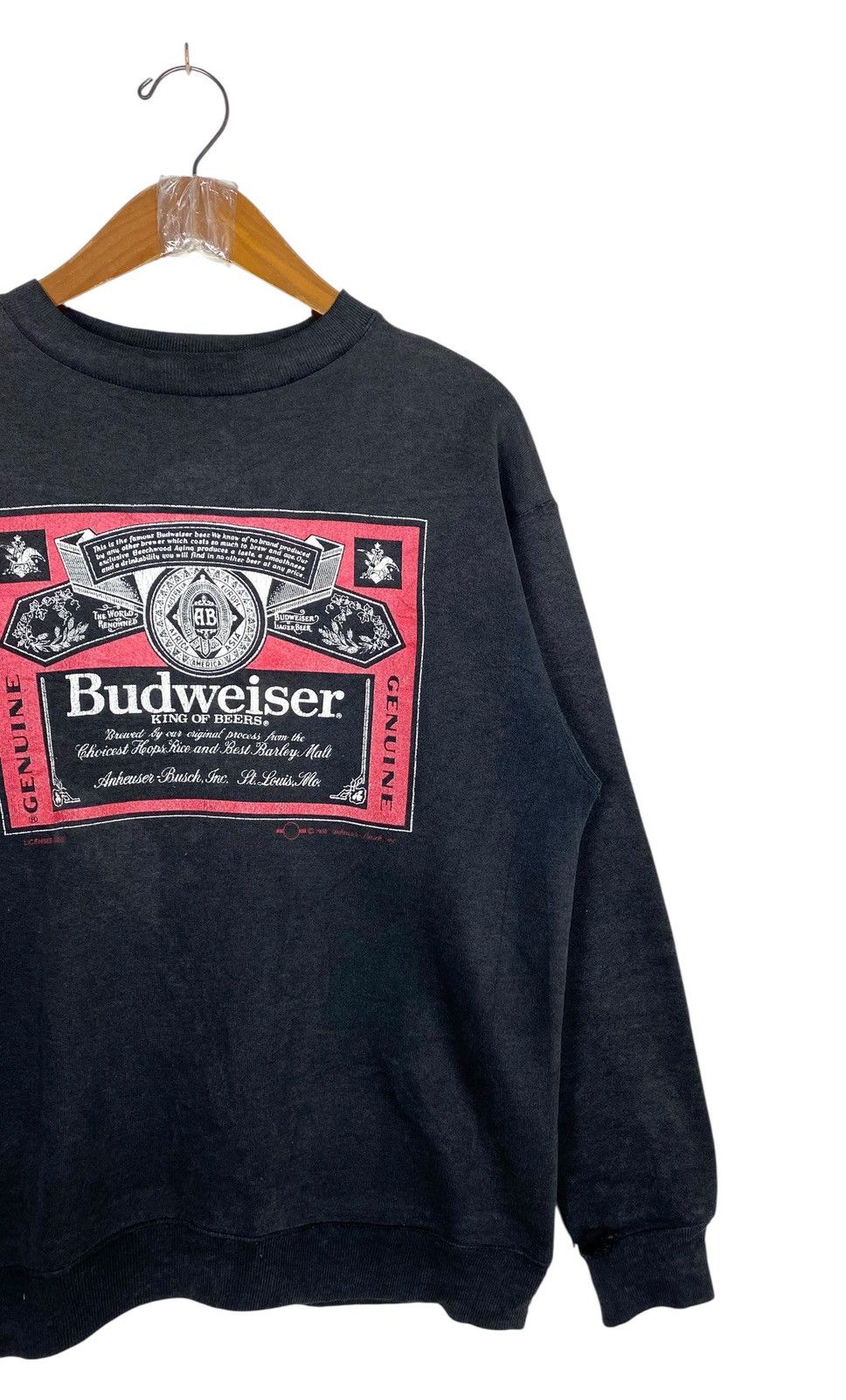 Budweiser Rare‼️ Vintage Budweiser Big Logo Made in Usa Size US M / EU 48-50 / 2 - 3 Thumbnail