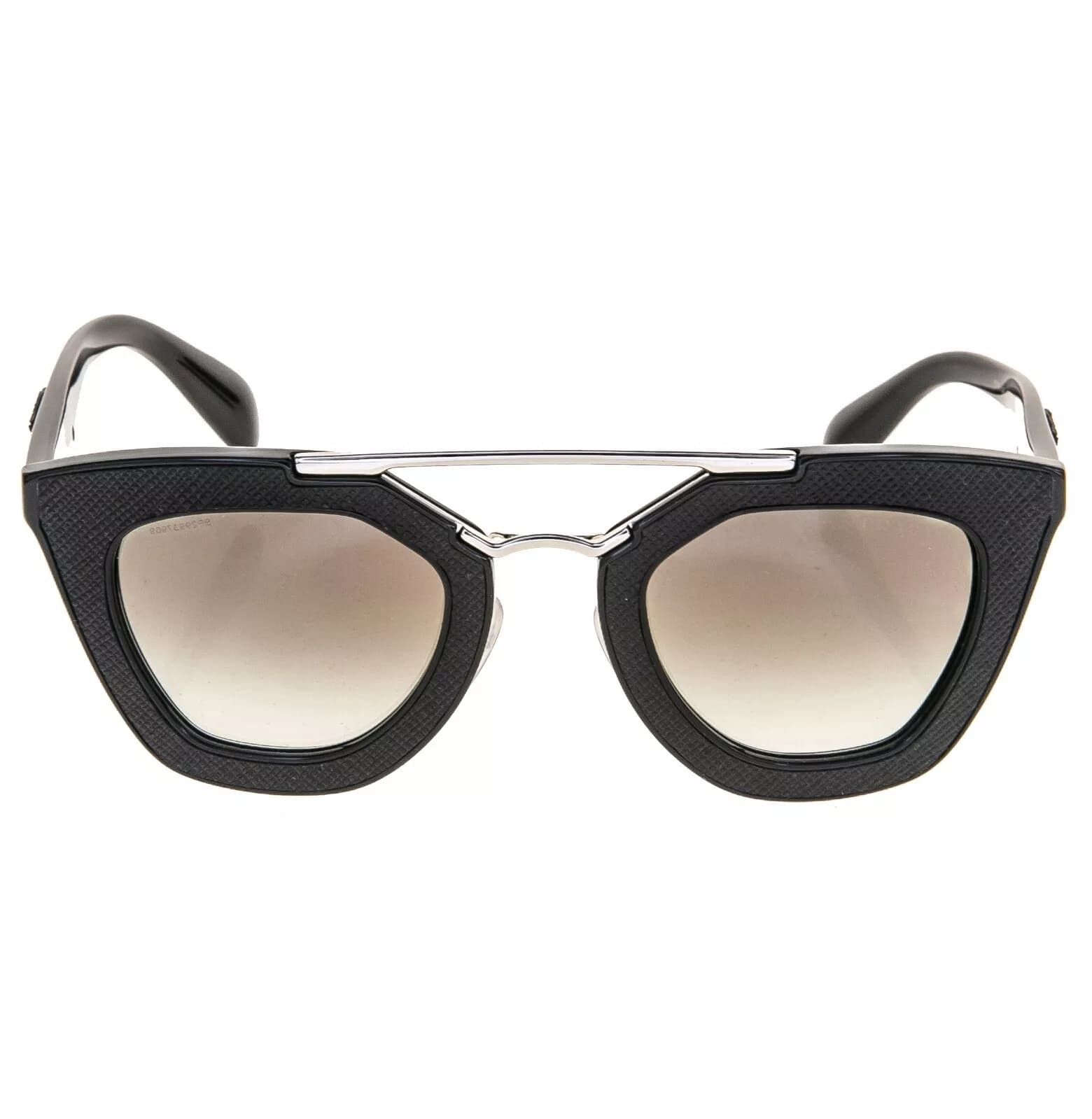 Prada PRADA 14S Cinema ORNATE SAFFIANO PR14SS Black Sunglasses Size ONE SIZE - 5 Thumbnail