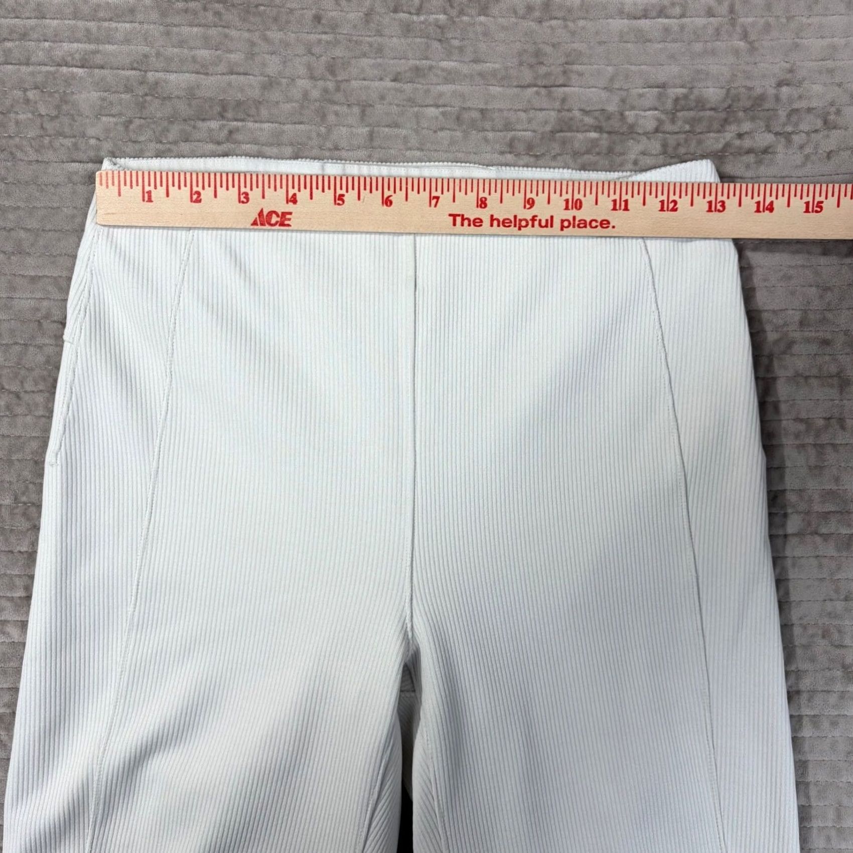Lululemon Lululemon Dress Pants Womens 6 White Softstreme Ribbed High Rise Pant Bone Size LW5EUBS Size 28" / US 6 / IT 42 - 6 Thumbnail