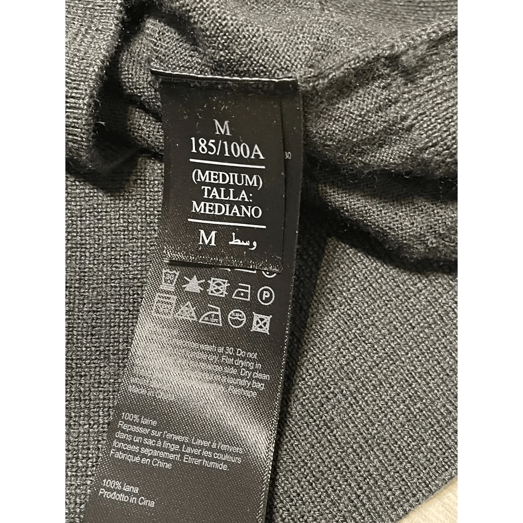 Allsaints AllSaints Black Merino Wool Sweater (Men’s M) Size US M / EU 48-50 / 2 - 3 Thumbnail