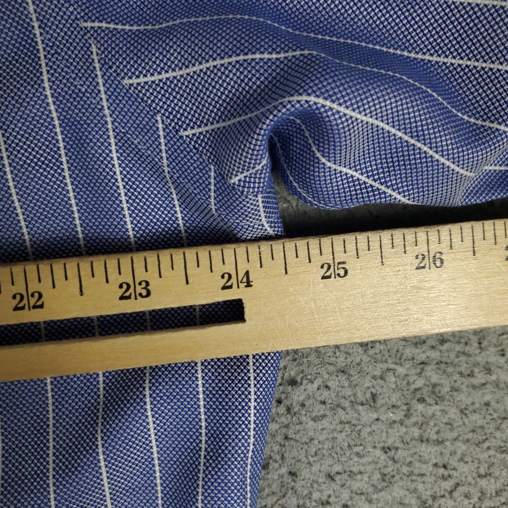 Brooks Brothers Brooks Brothers Shirt Mens 16.5 Blue Striped Dress Button Up Long Sleeve Size 46R - 7 Thumbnail