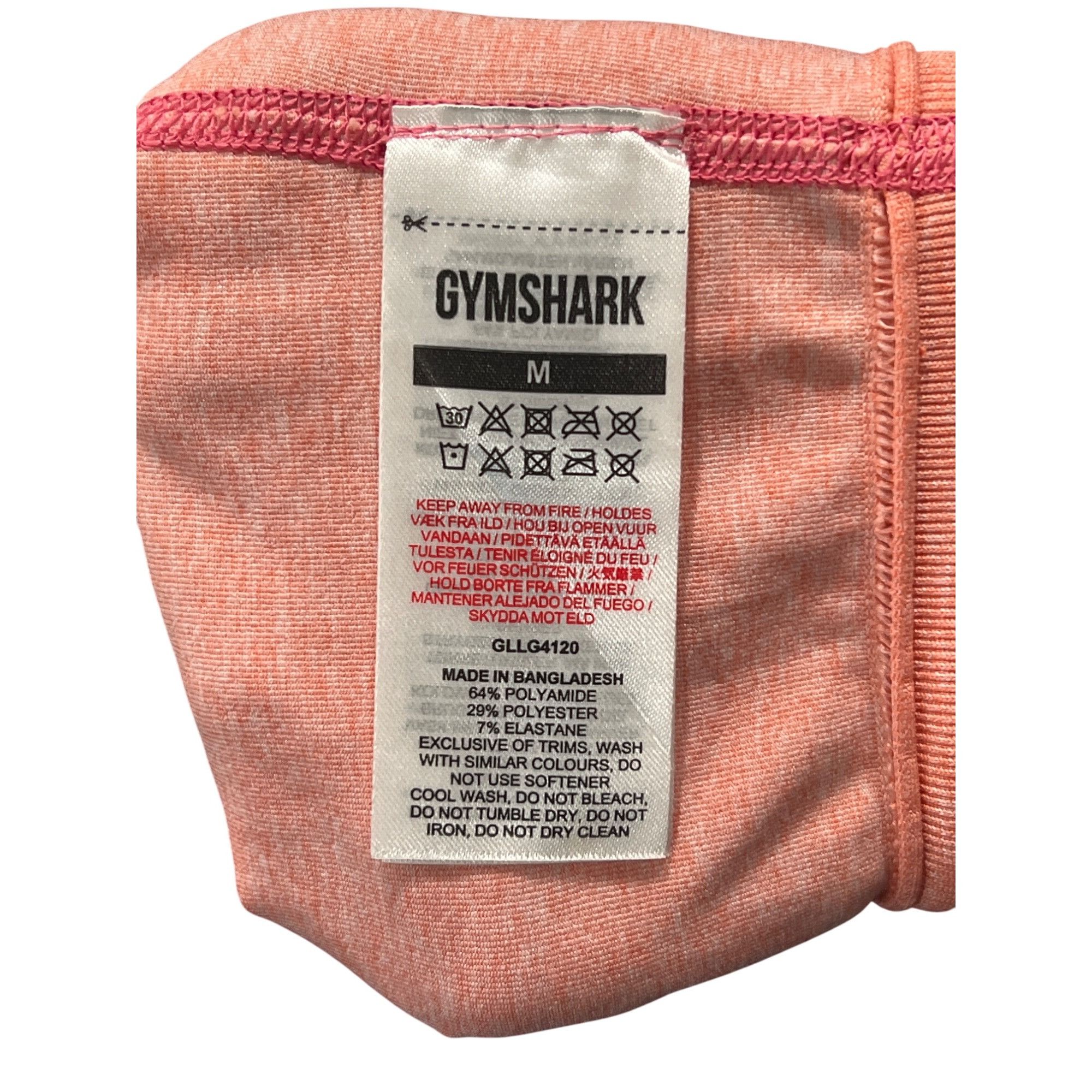 Gymshark Gymshark Womens Ombre High-Waisted Seamless Leggings Pink/Pe Size 26" / US 2 / IT 38 - 6 Thumbnail