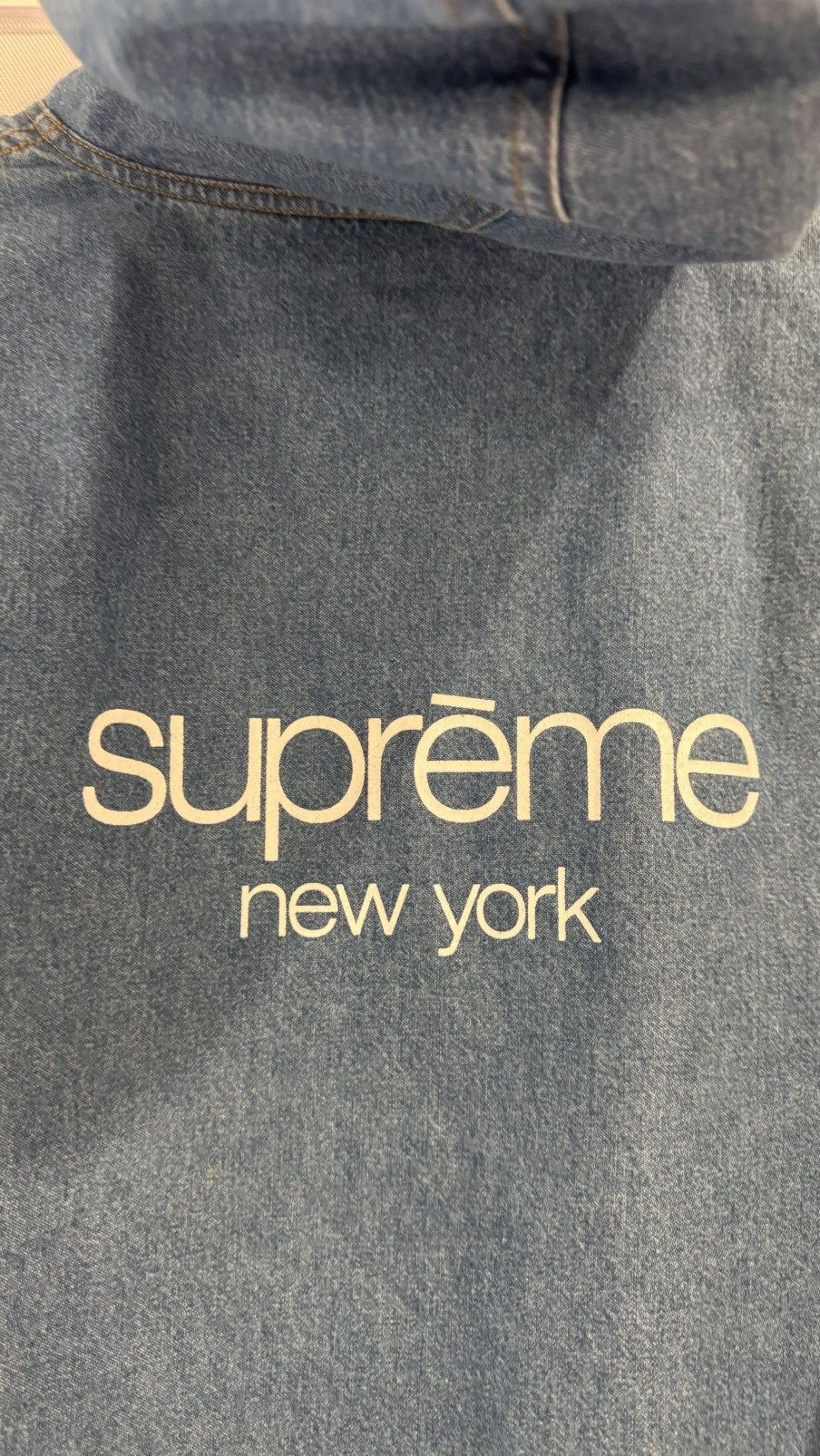 Supreme Supreme Denim Parka Jacket Coat ss14 classic logo rare Size US XL / EU 56 / 4 - 23 Thumbnail
