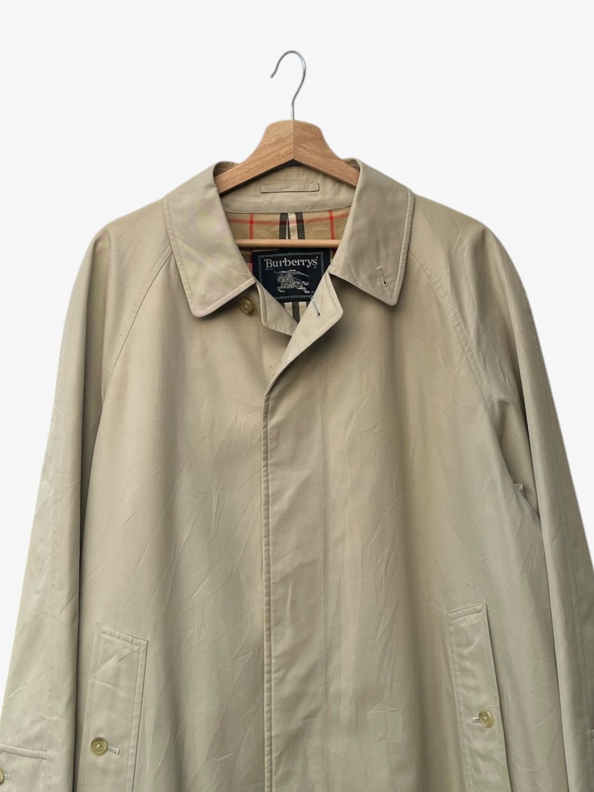 Burberry Vintage Burberrys Nova Check Balmacaan Coat Size US S / EU 44-46 / 1 - 7 Thumbnail