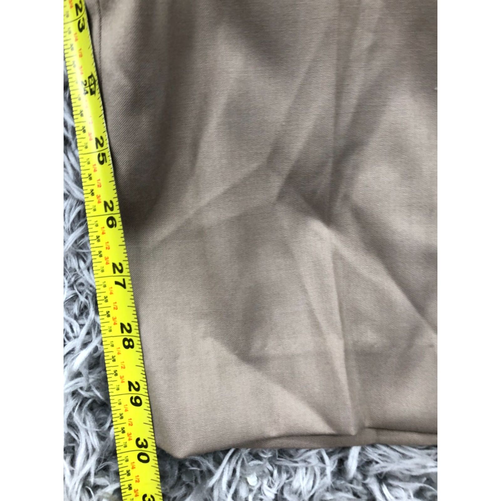 Vintage Axist Slack Dress Pants 34x30 Beige Hook & Eye Flat Front Classic Slacks Men Size 34 Regular New Beige Axist Pants Size US 34 / EU 50 - 3 Thumbnail