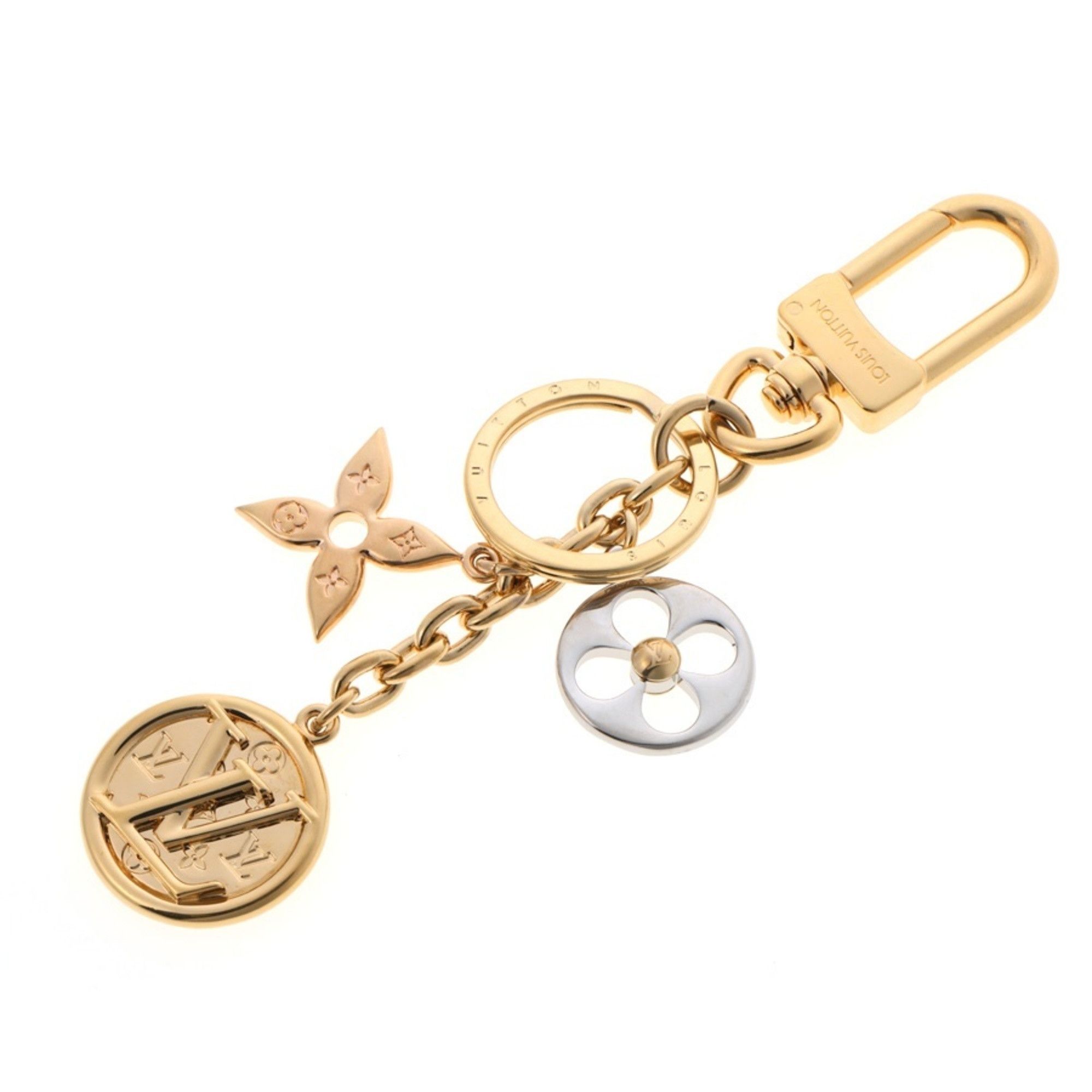 Louis Vuitton Louis Vuitton Porte Cles Nanogram Keychain M01017 Metal Gold S-158765 Size ONE SIZE - 1 Thumbnail