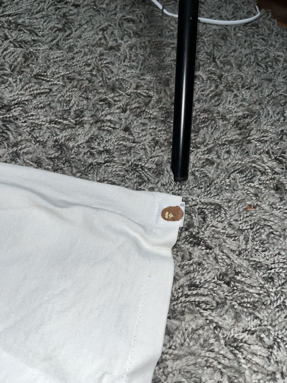 Bape A BATHING APE BAPE CHECK BIG APE HEAD COTTON TEE Size US XL / EU 56 / 4 - 4 Thumbnail