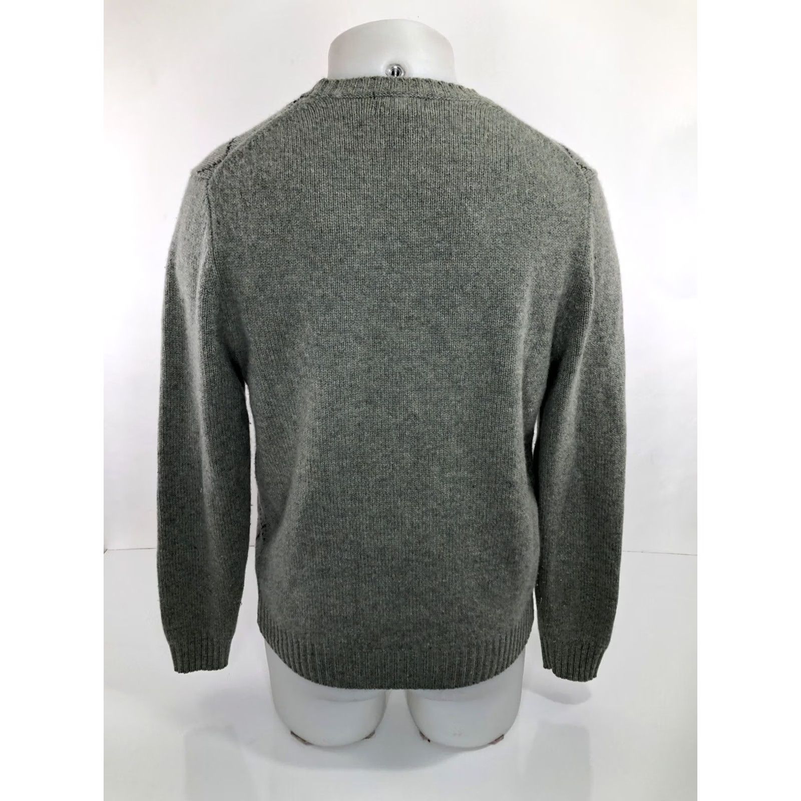 Brooks Brothers Brooks Brothers 346 Scottish Lambswool Mens S Sweater Green / Blue Pullover Wool Knit Size US S / EU 44-46 / 1 - 4 Thumbnail