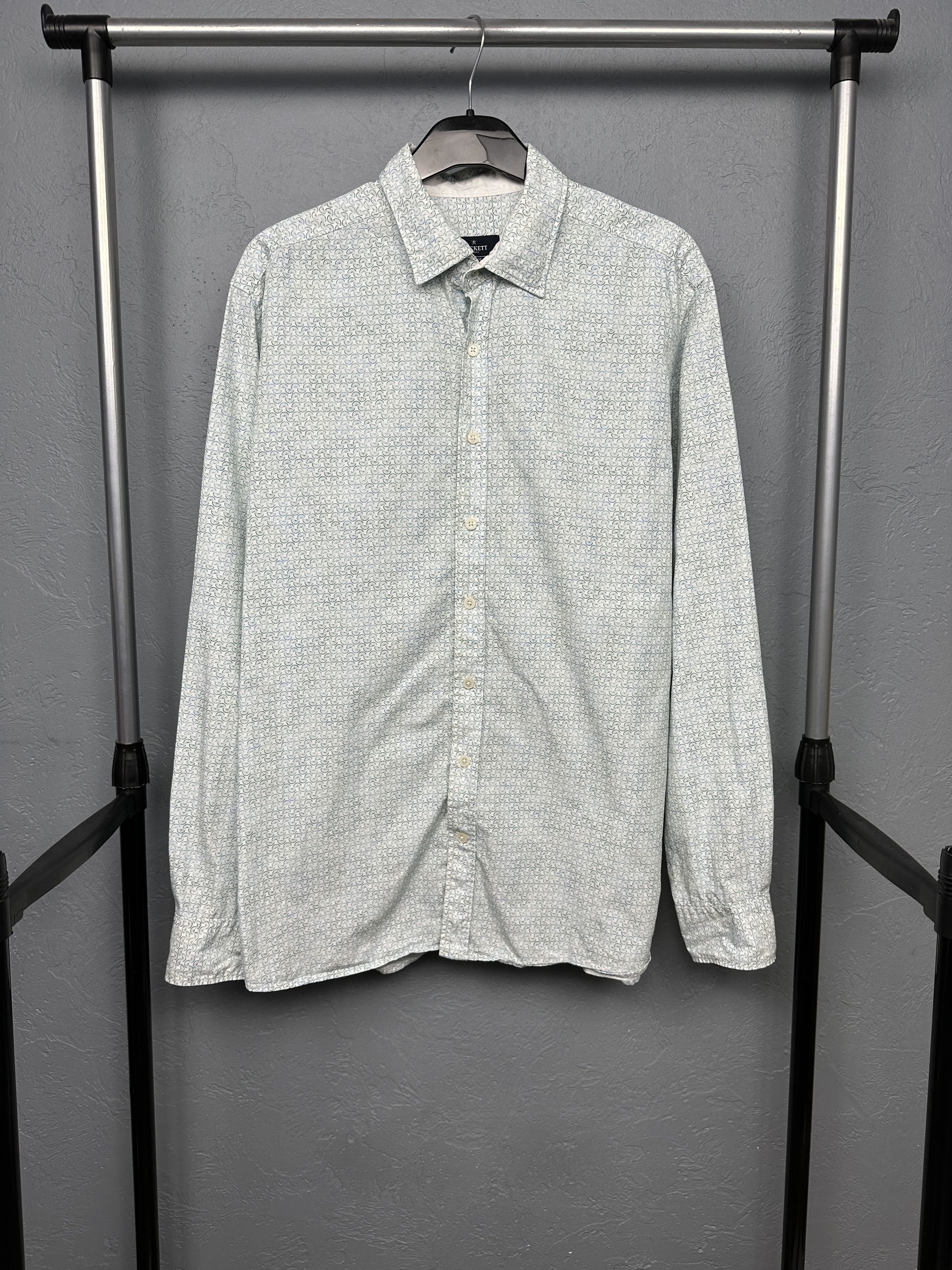 Hackett Hackett Mens Long Sleeve Shirt Slim Fit Size US XL / EU 56 / 4 - 1 Thumbnail