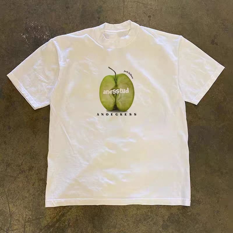 Vintage Street washed retro green apple print t-shirt Size US M / EU 48-50 / 2 - 1 Thumbnail