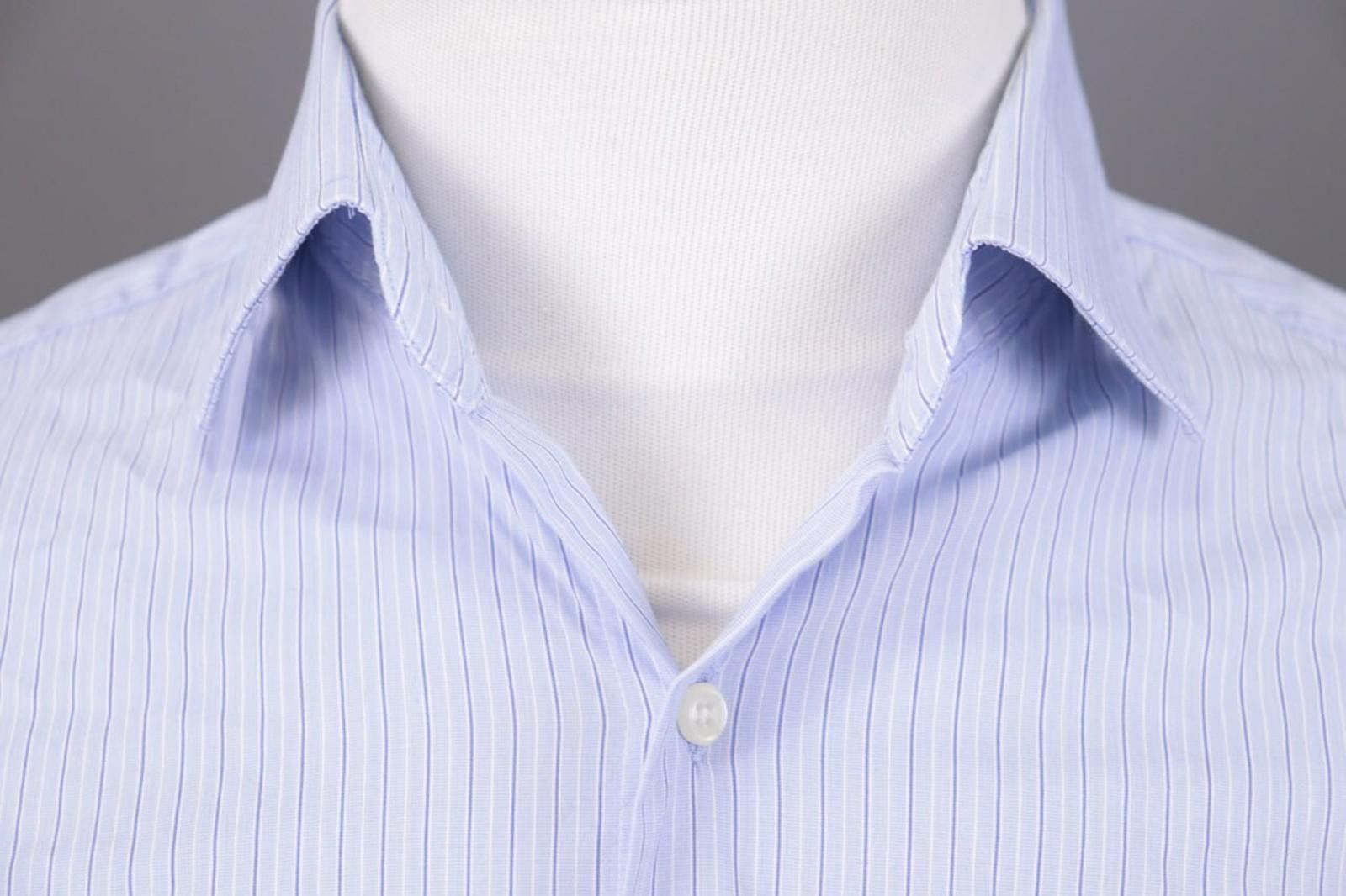Designer Hackett London Classic Fit Pinstripe Blue Shirt Size 39 Size US M / EU 48-50 / 2 - 4 Thumbnail
