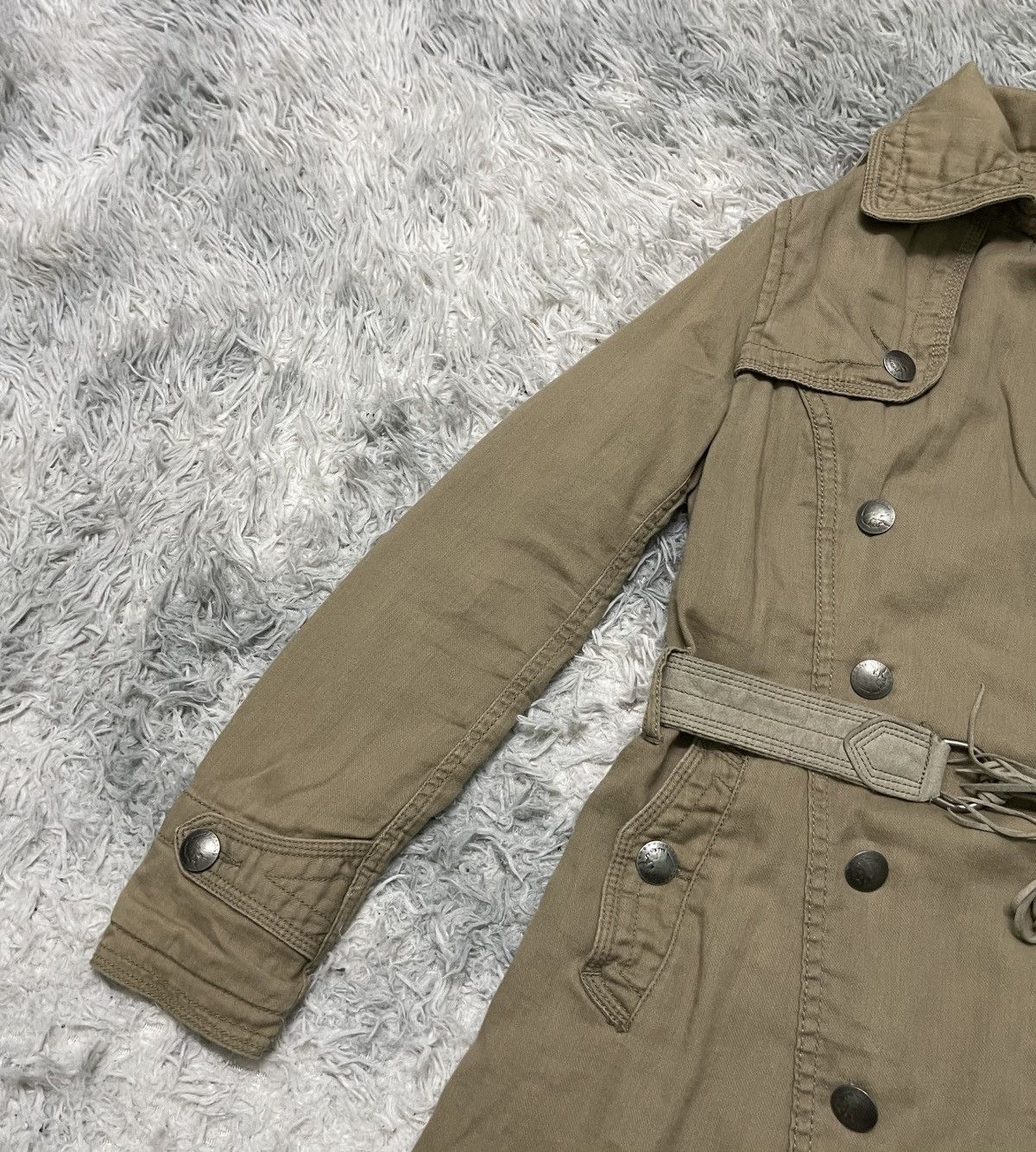 2000s G.O.A TECHTICAL PARKA JACKET LEATHER BELT
