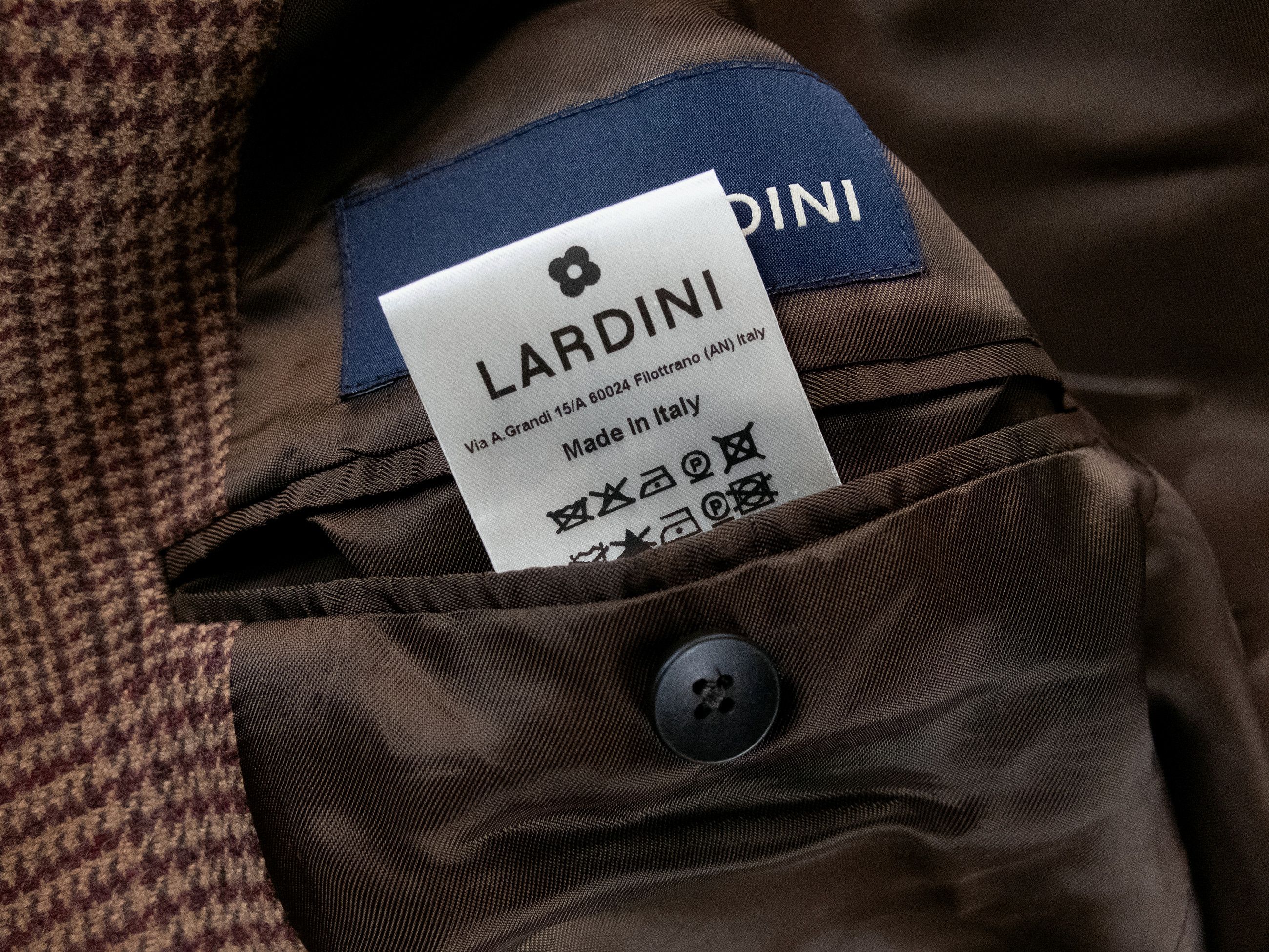 Lardini LARDINI brown glen check wool sportscoat jacket Size 38 US Size 38R - 12 Thumbnail