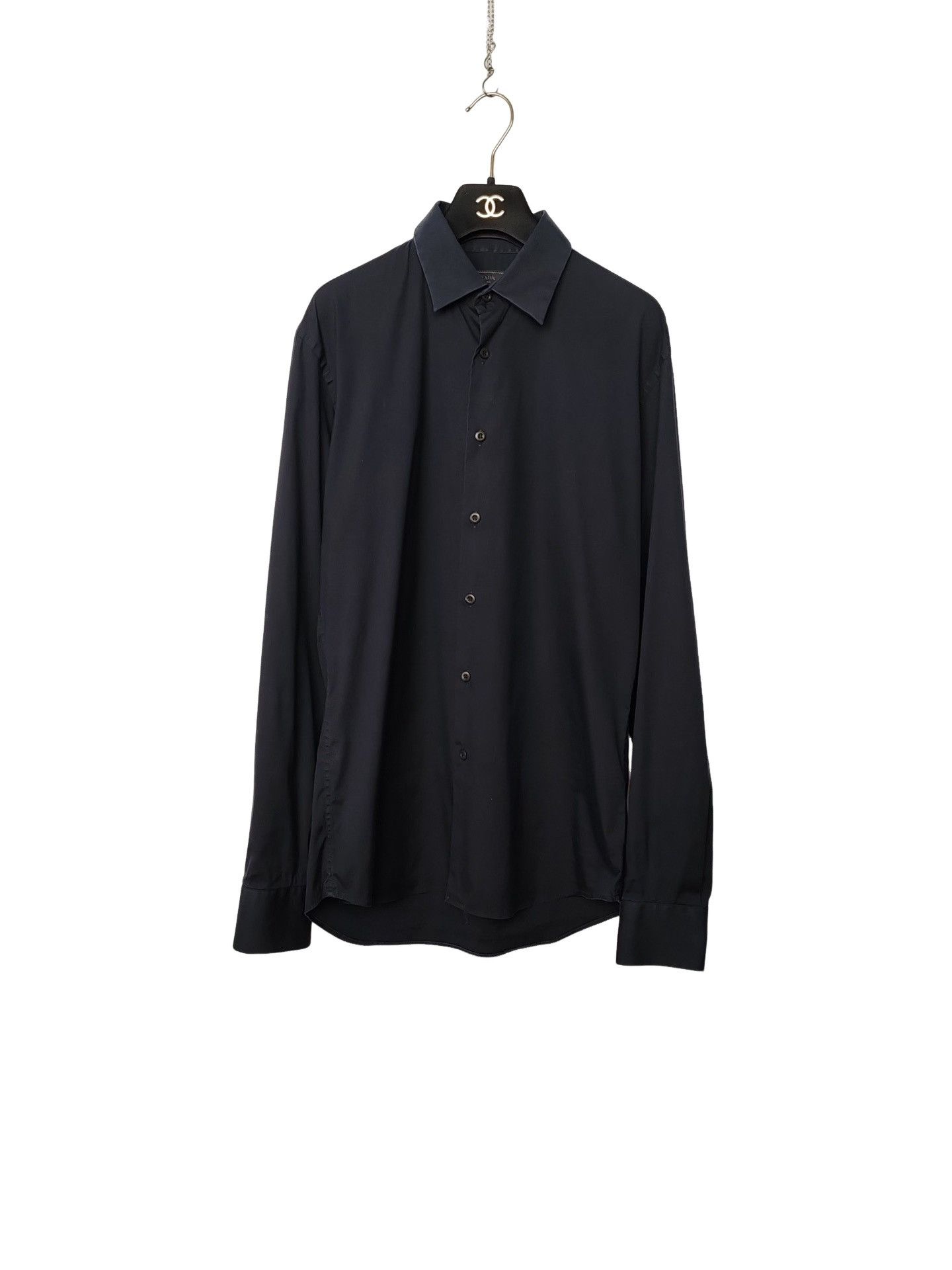 Prada Prada Black Button Up Shirt Size M Size US M / EU 48-50 / 2 - 1 Thumbnail