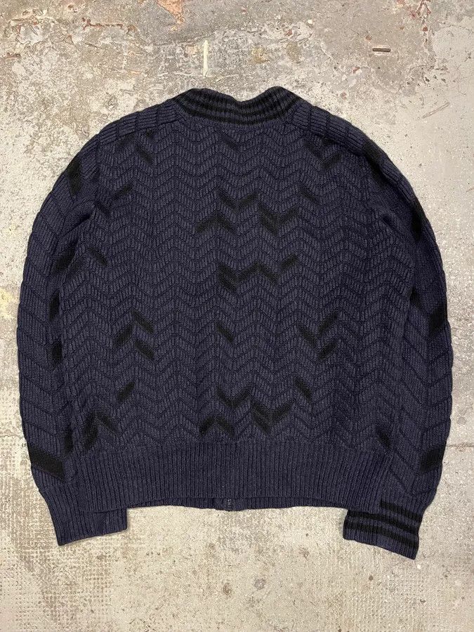 Vintage × Yohji Yamamoto Yohji Yamamoto Y3 Navy Full Zip Cardigan Size US M / EU 48-50 / 2 - 6 Thumbnail