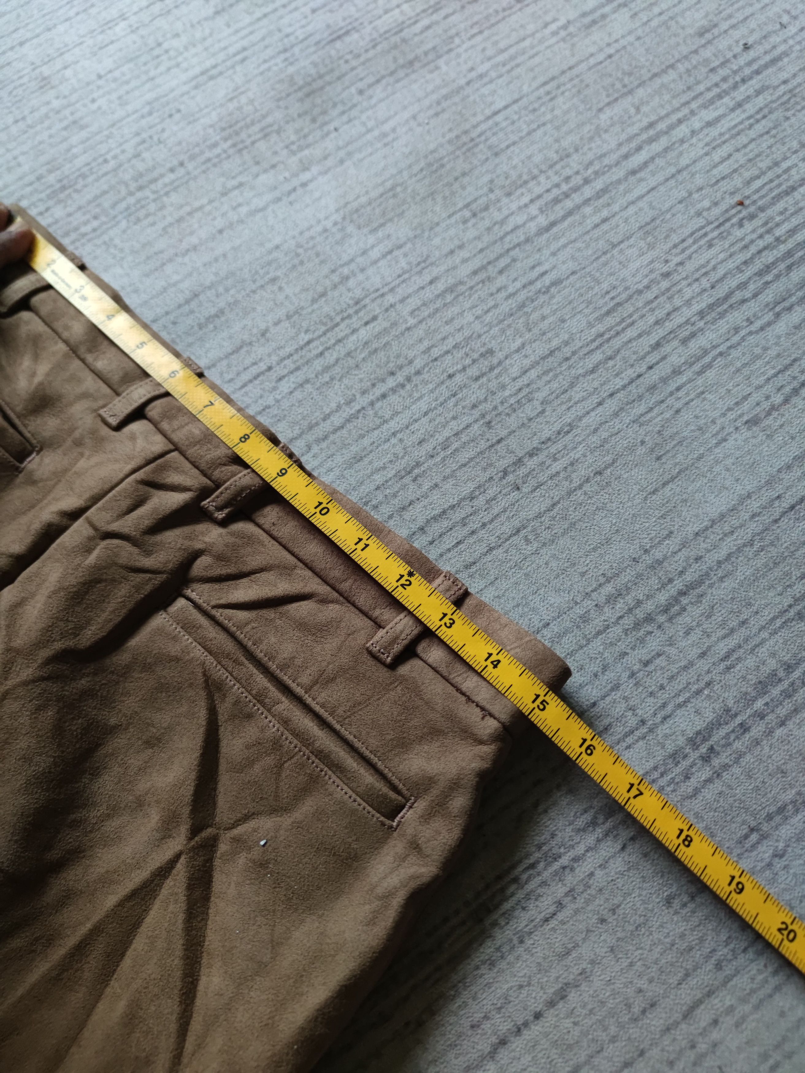 Yohji Yamamoto A.A.R. Yohji Yamamoto Suede Leather Pant Size US 30 / EU 46 - 10 Thumbnail