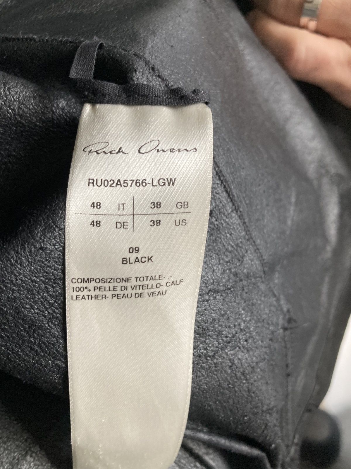 Rick Owens Rick Owens leather jacket with integrated gl Size US M / EU 48-50 / 2 - 10 Thumbnail