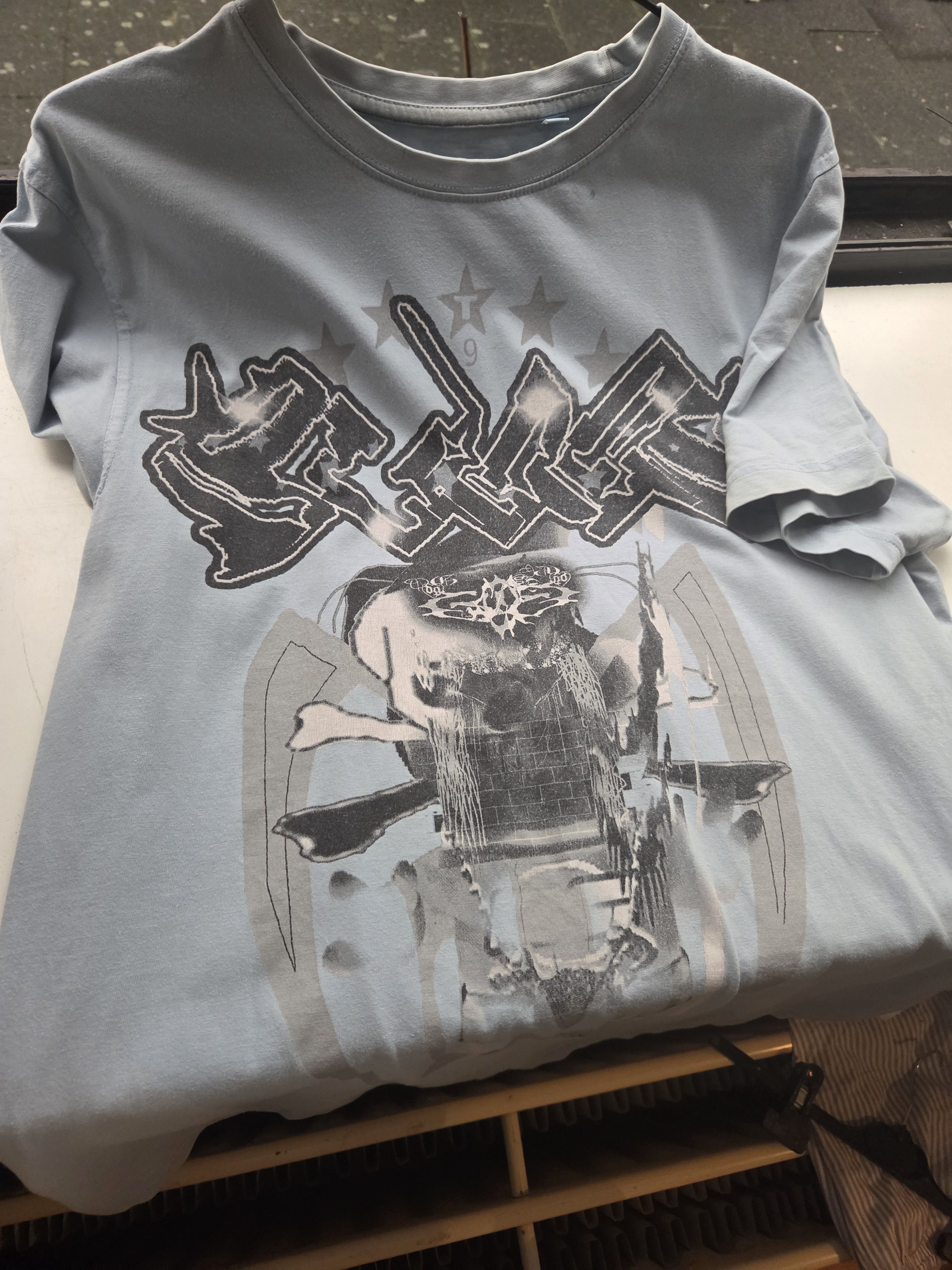 Drain Gang × Sad Boys Drain Gang Blue Virus tee (2018) Size US M / EU 48-50 / 2 - 3 Thumbnail