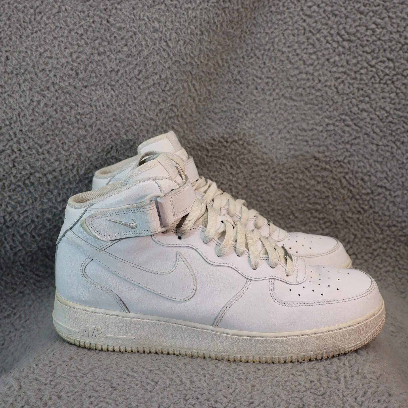Nike Nike Air Force 1 Men's Size 13 Athletic Hi Top Shoe White Size US 13 / EU 46 - 4 Thumbnail