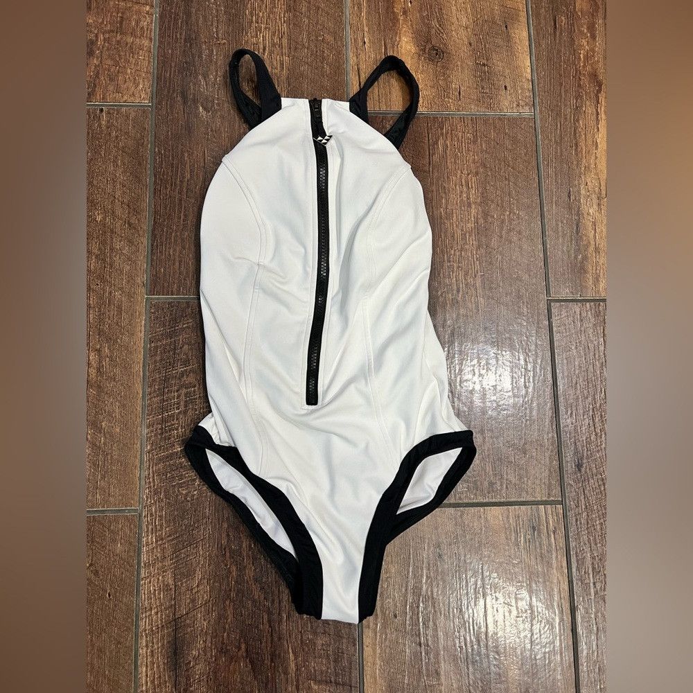 Designer SEAFOLLY BLOCK PARTY HIGH NECK MAILLOT ONE PIECE SWIMSUIT W Size ONE SIZE - 9 Thumbnail