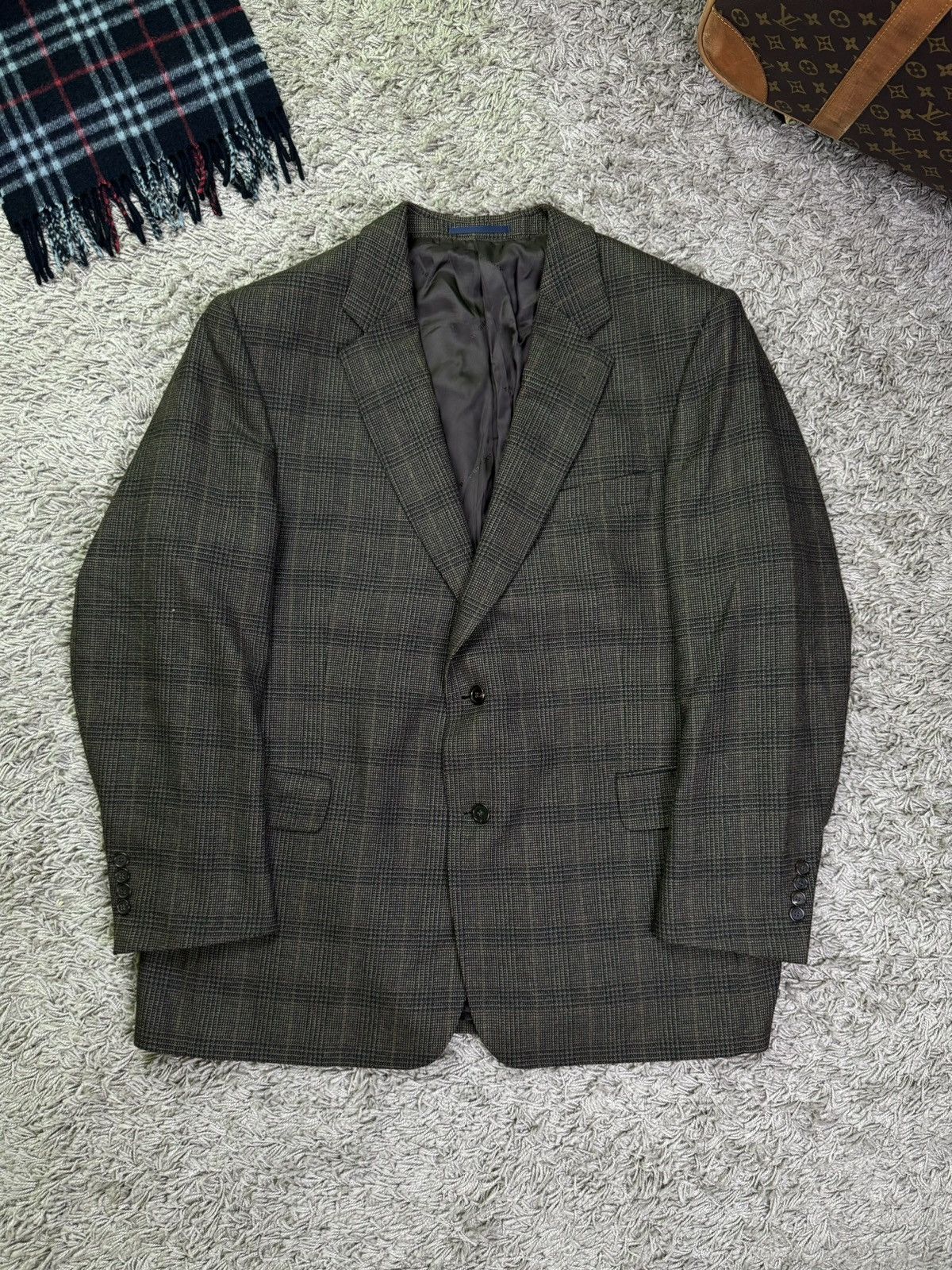 Burberry × Vintage Vintage wool blazer Burberry 90s original luxury item Size 50L - 1 Thumbnail