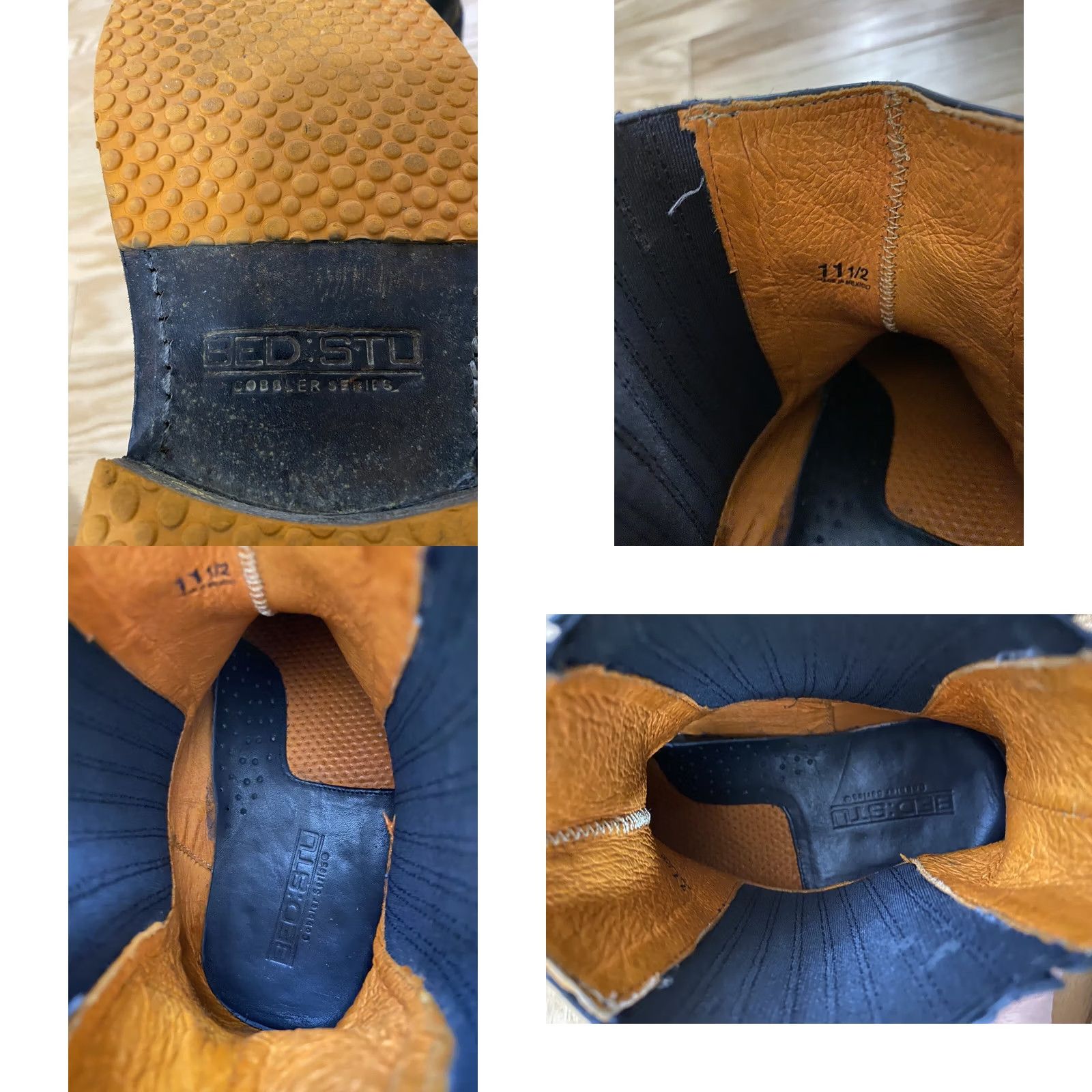 Bed Stu Bed Stu Men's Black Leather Cobbler Series Chelsea Ankle Boots 11.5 Size US 12 / EU 45 - 8 Thumbnail