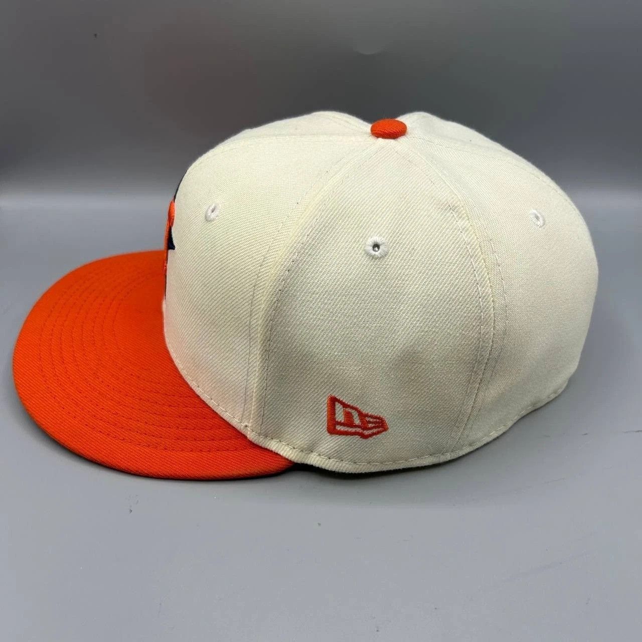 New Era Houston Astros Hat Men 7 1/4 59Fifty New Era MLB Fitted Cap Size ONE SIZE - 6 Thumbnail